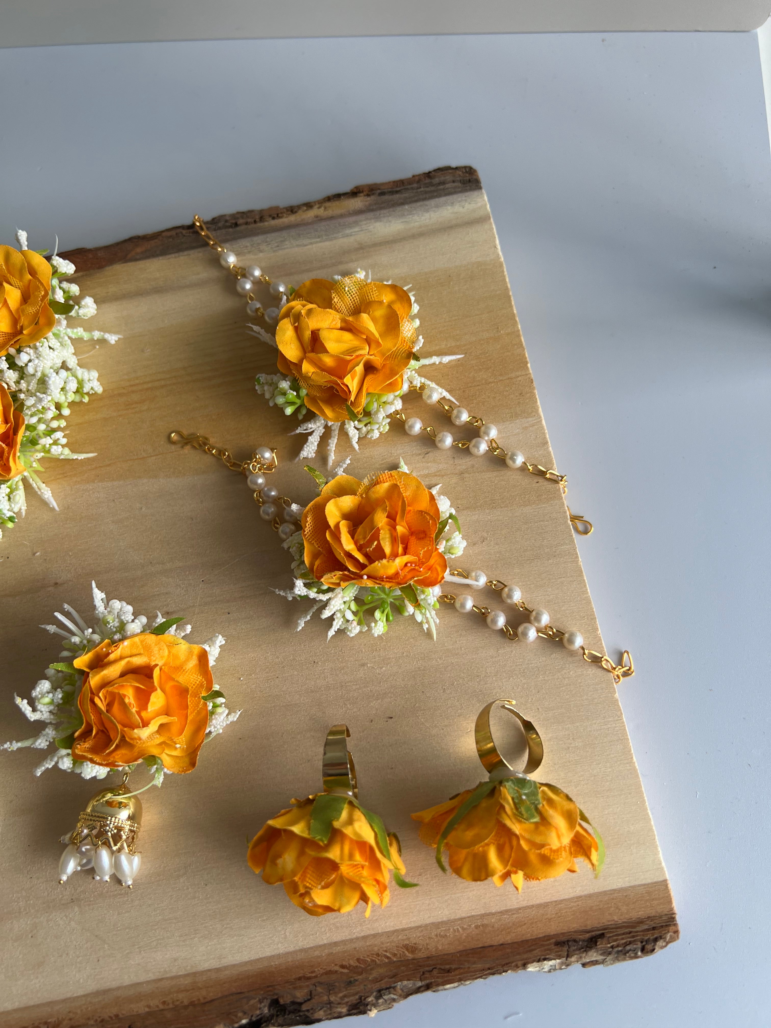 Kumkum flower jewelry