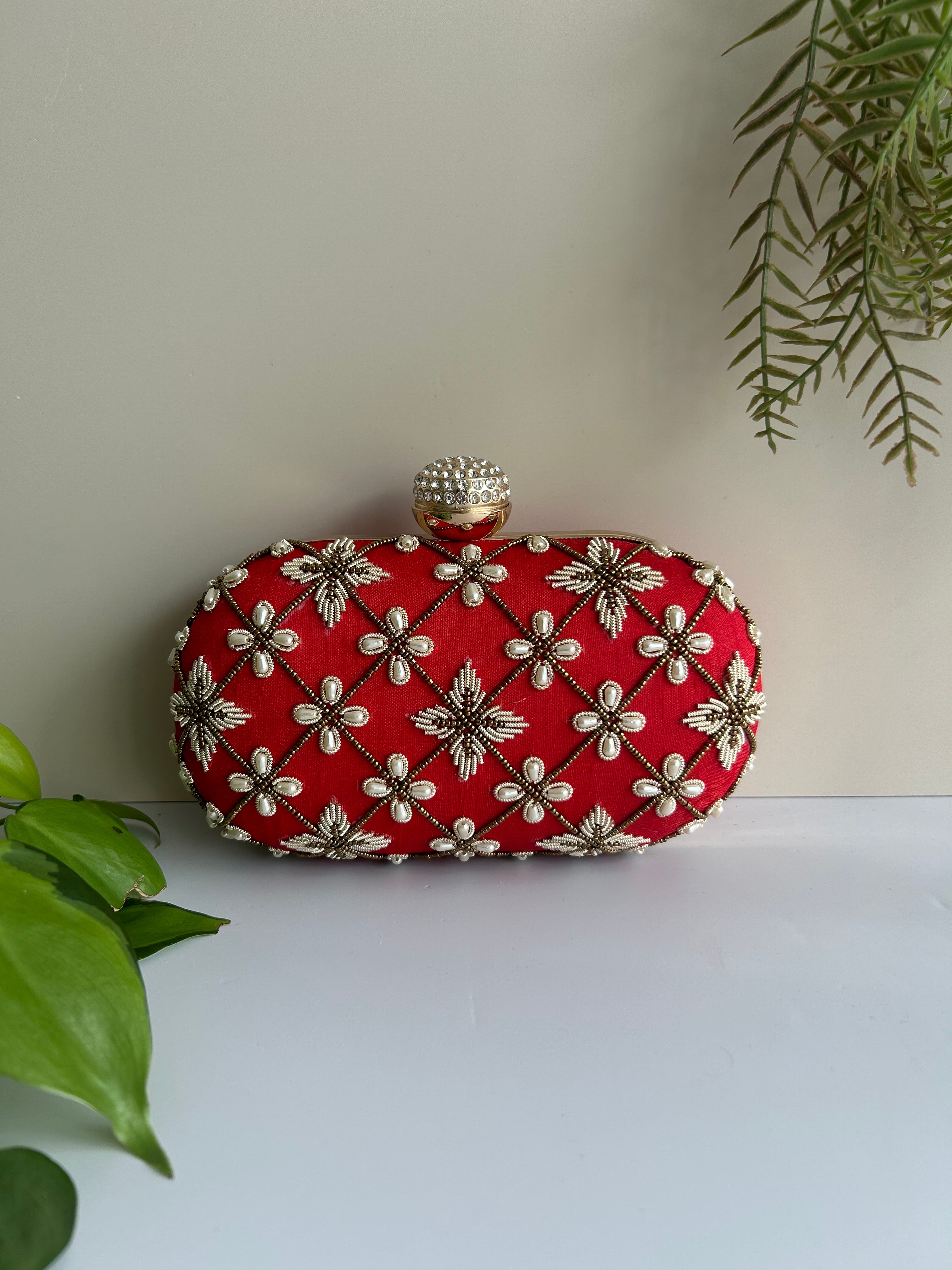 Embroidered Clutch