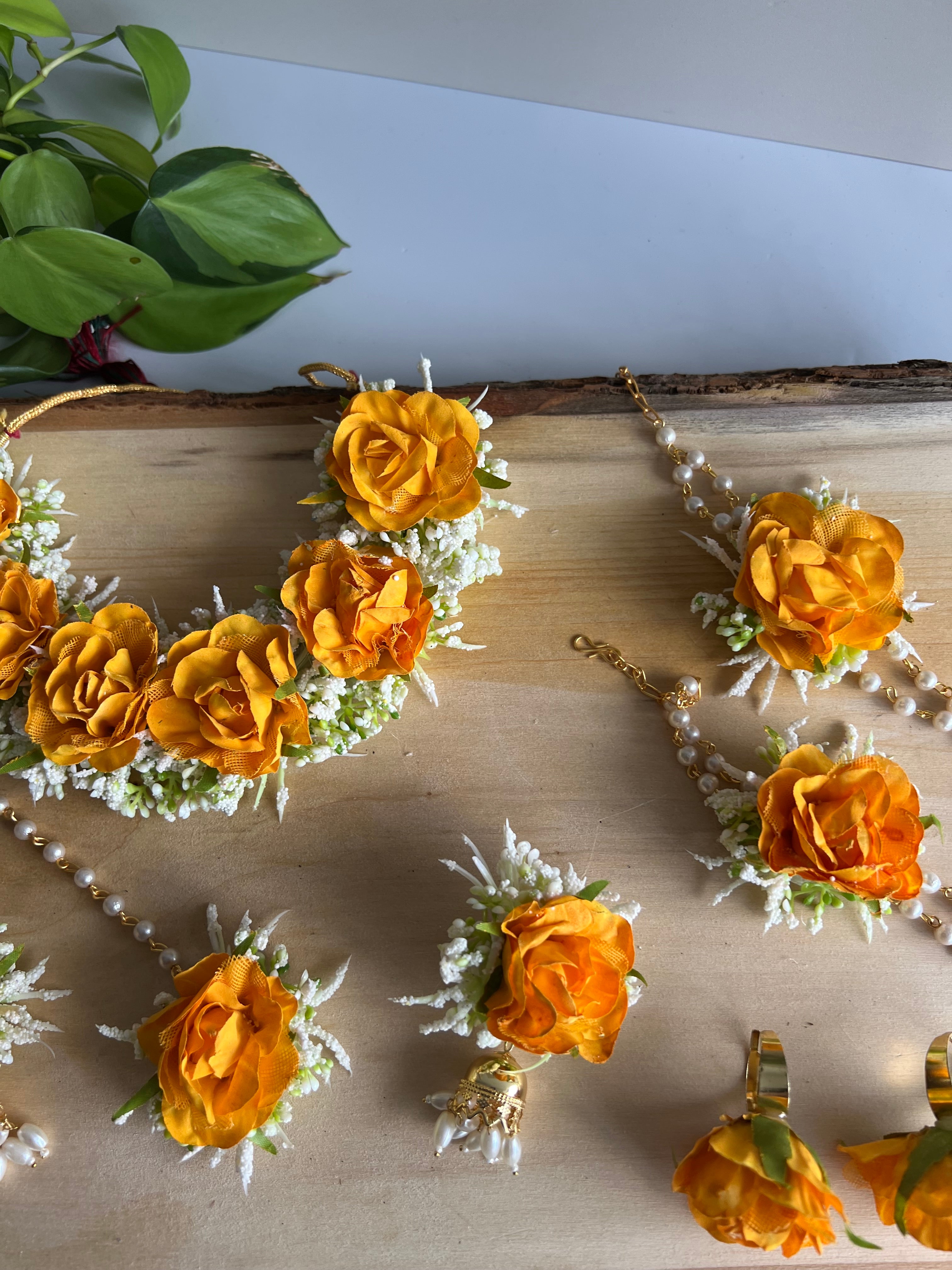 Kumkum flower jewelry
