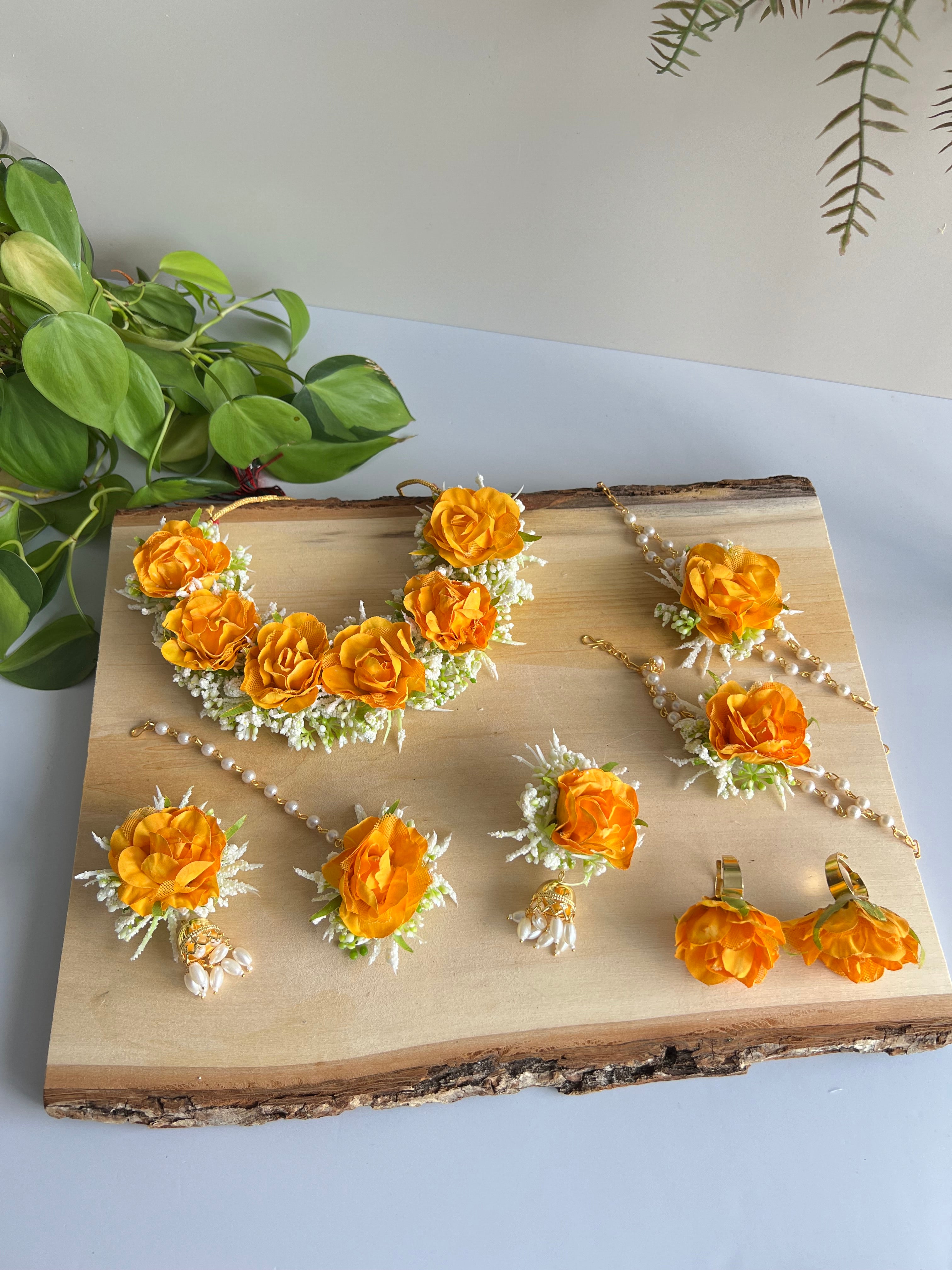 Kumkum flower jewelry