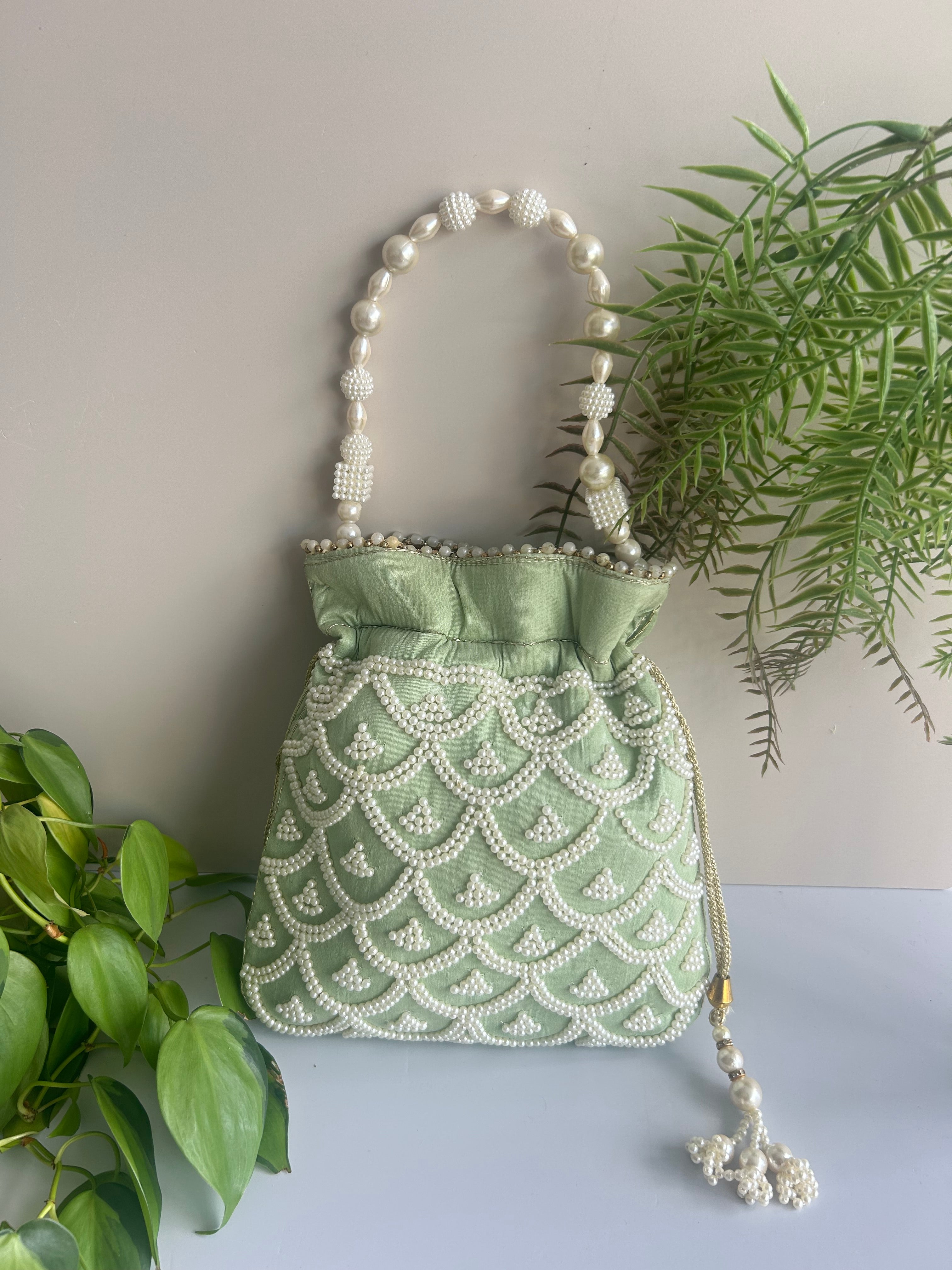 Mint Potli Bag