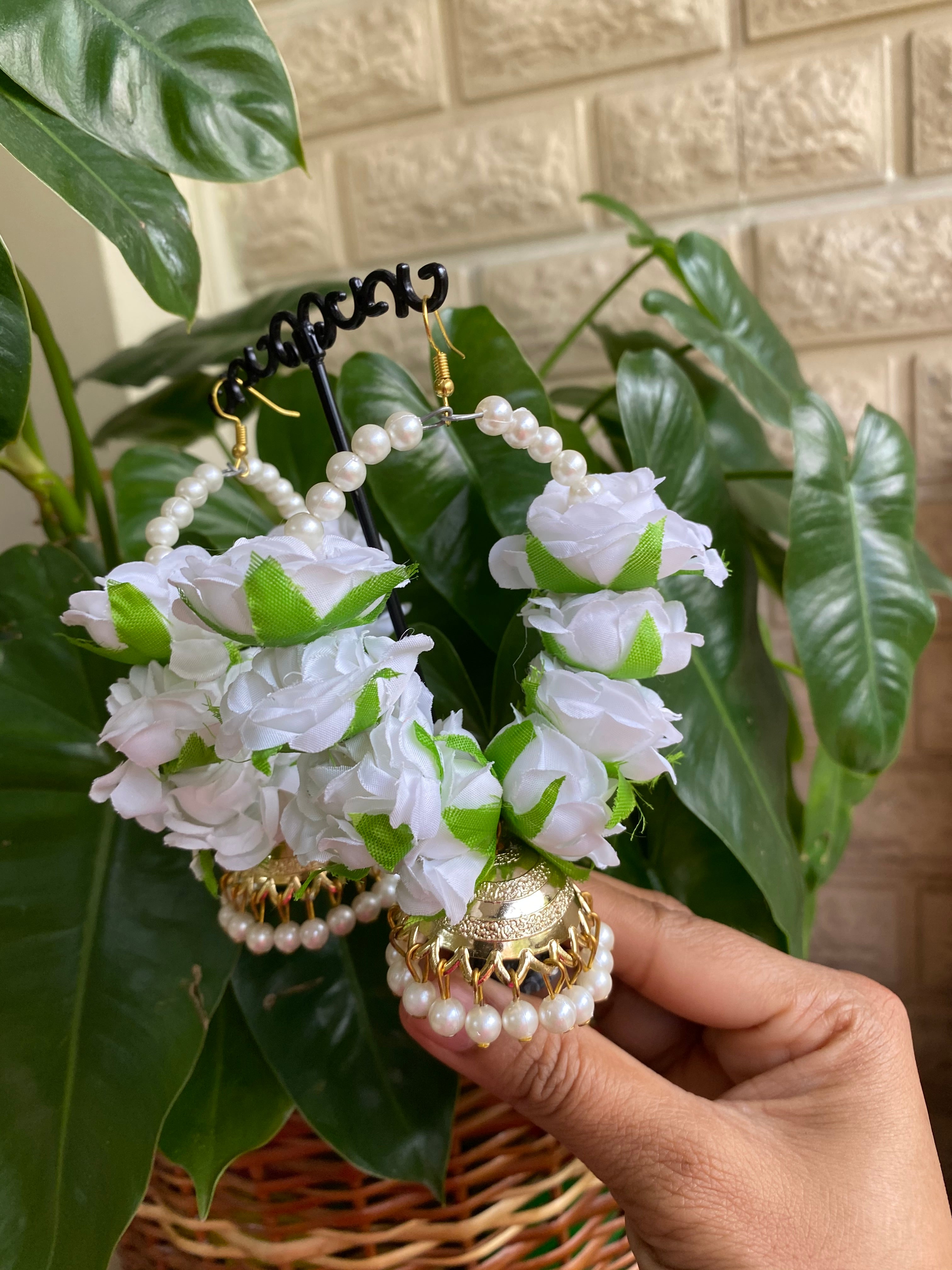 Seema - Floral Earrings and Tikka Set