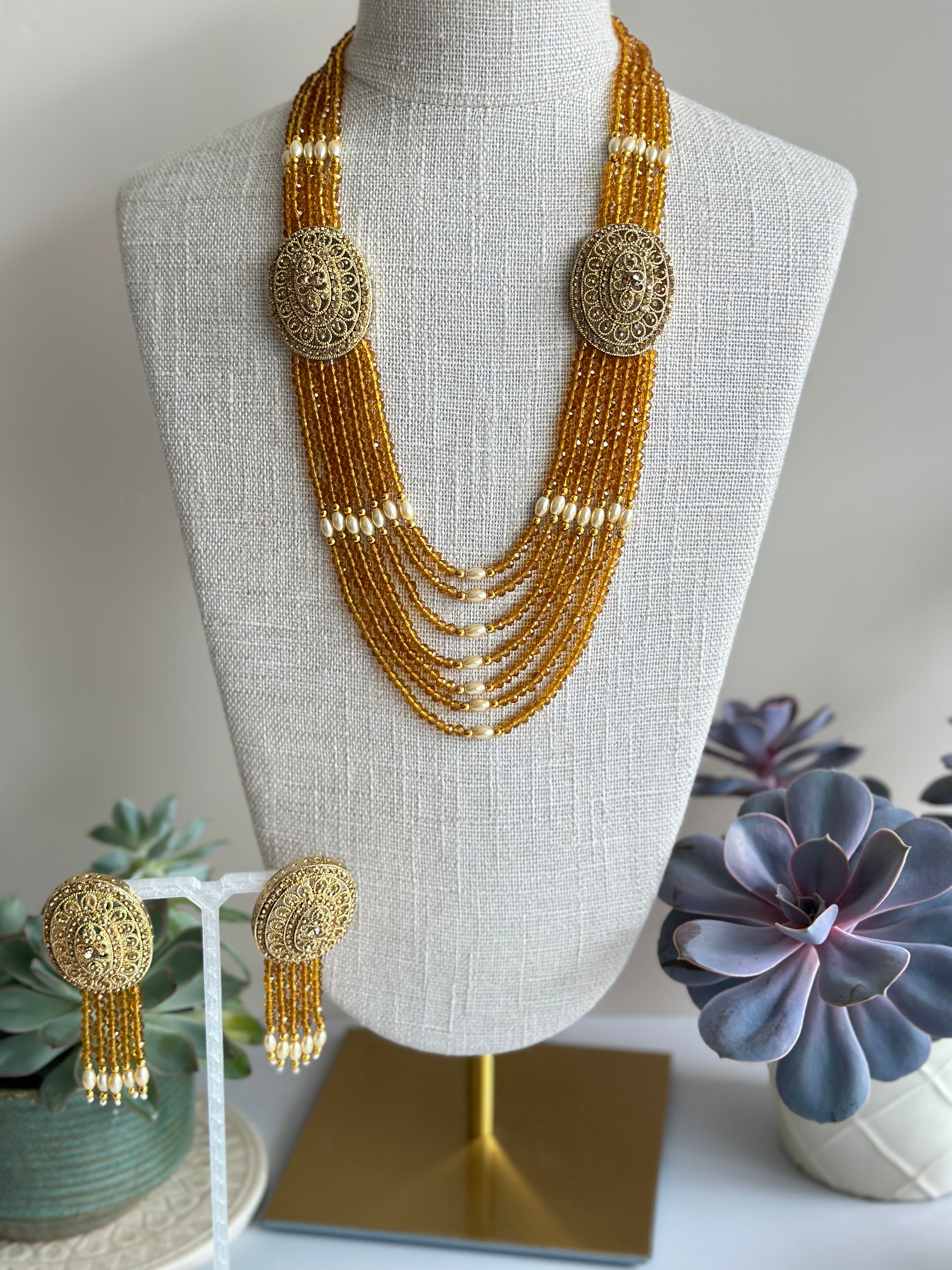 Lazmi Long Necklace Set