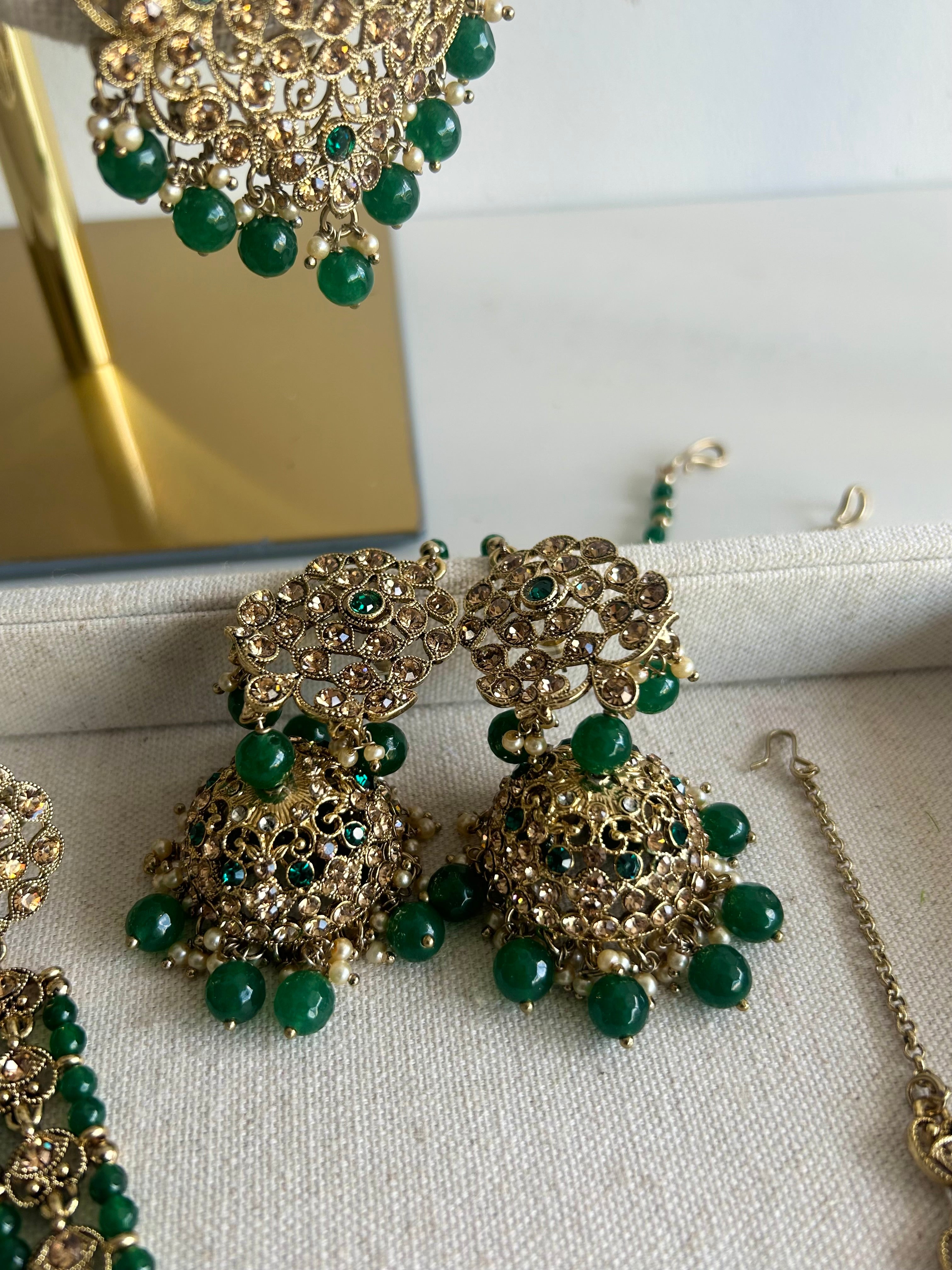 Alia Full Bridal Necklace Set