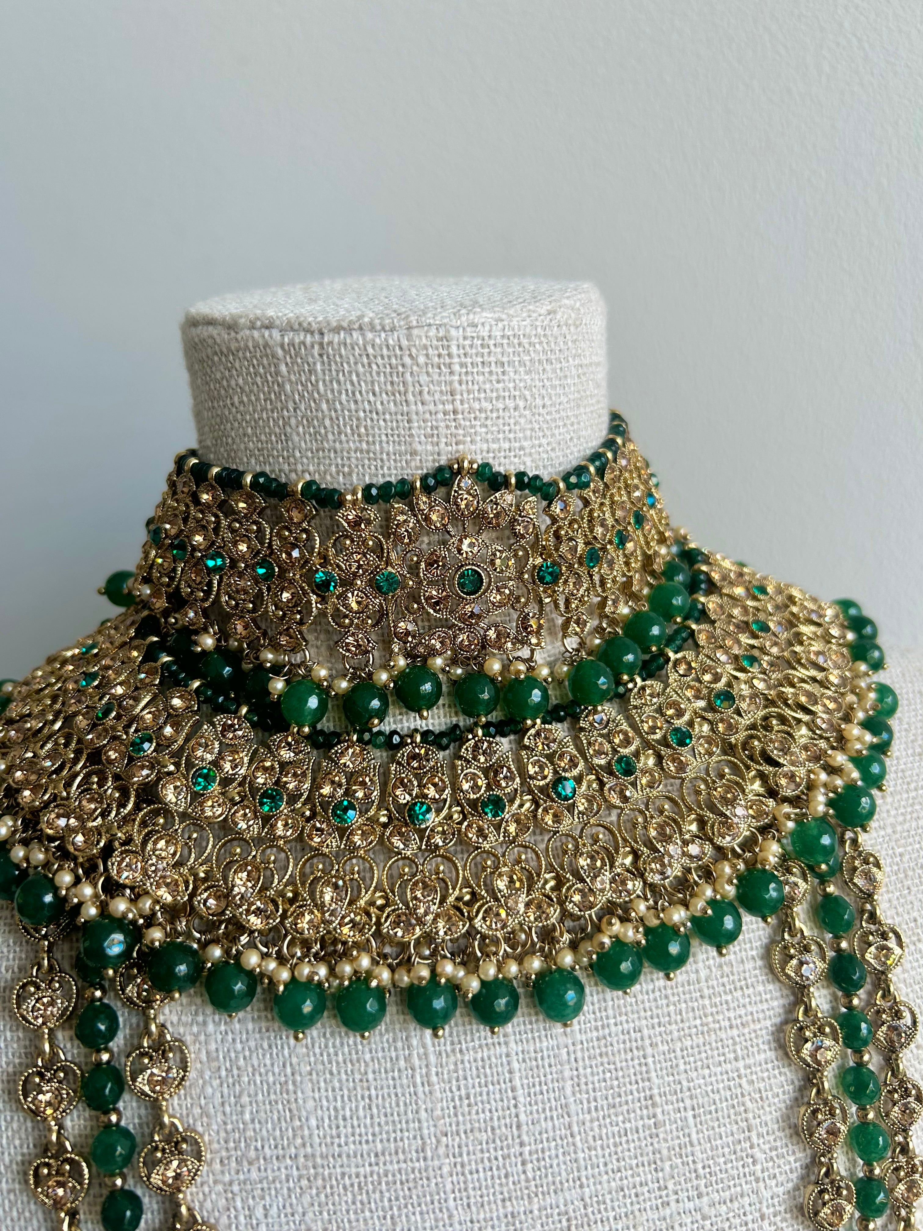 Alia Full Bridal Necklace Set