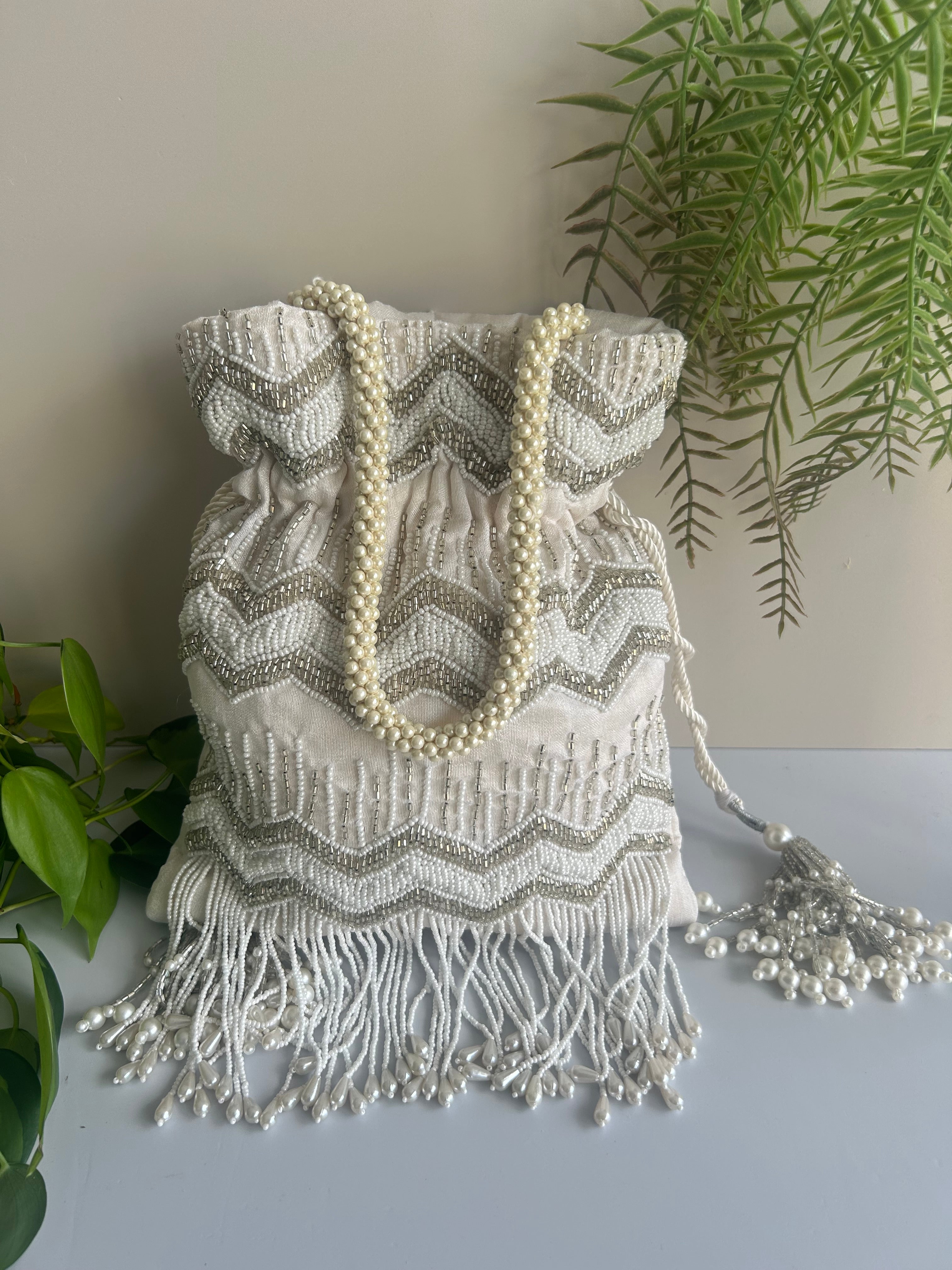 Chevron Potli Bag