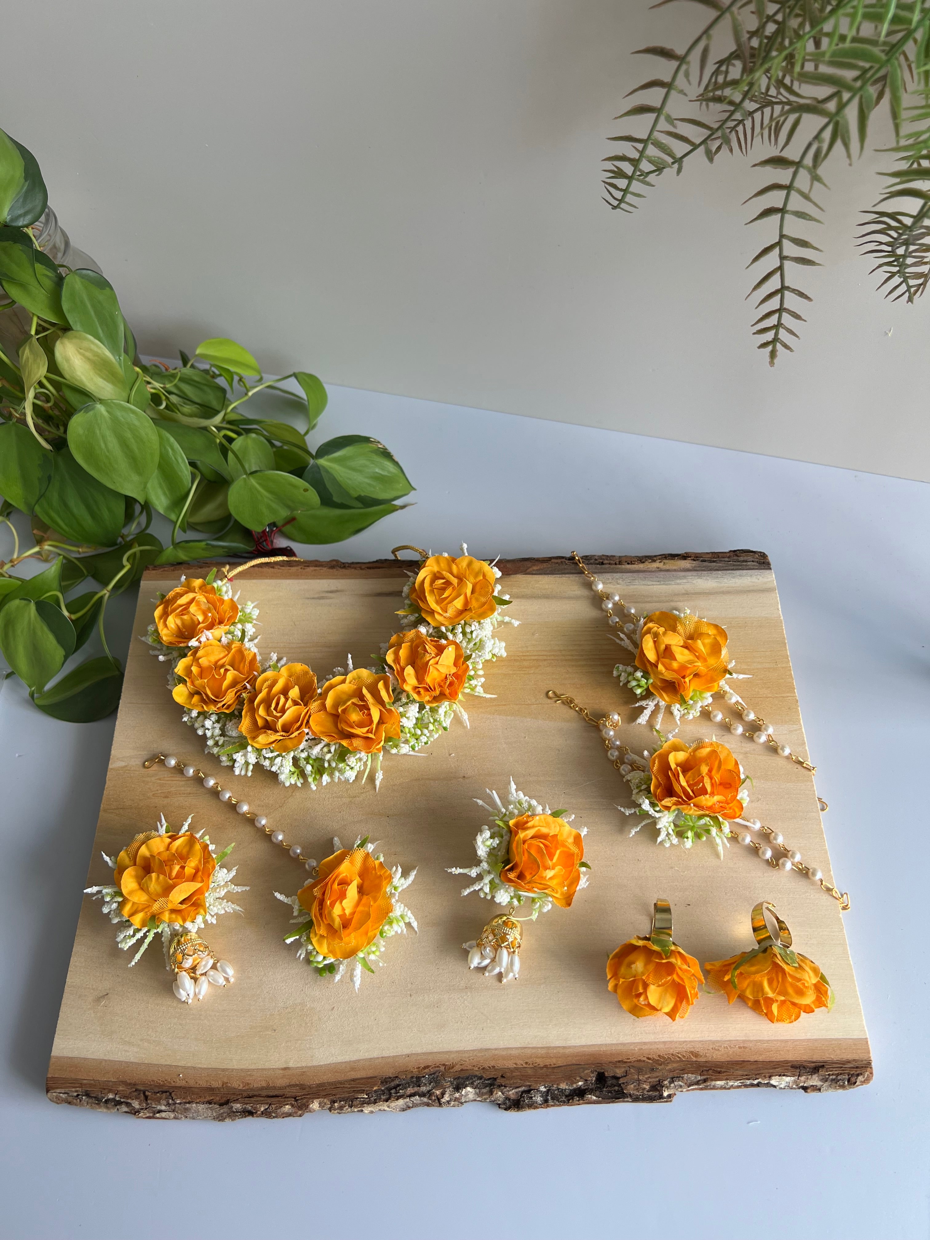 Kumkum floral jewelry