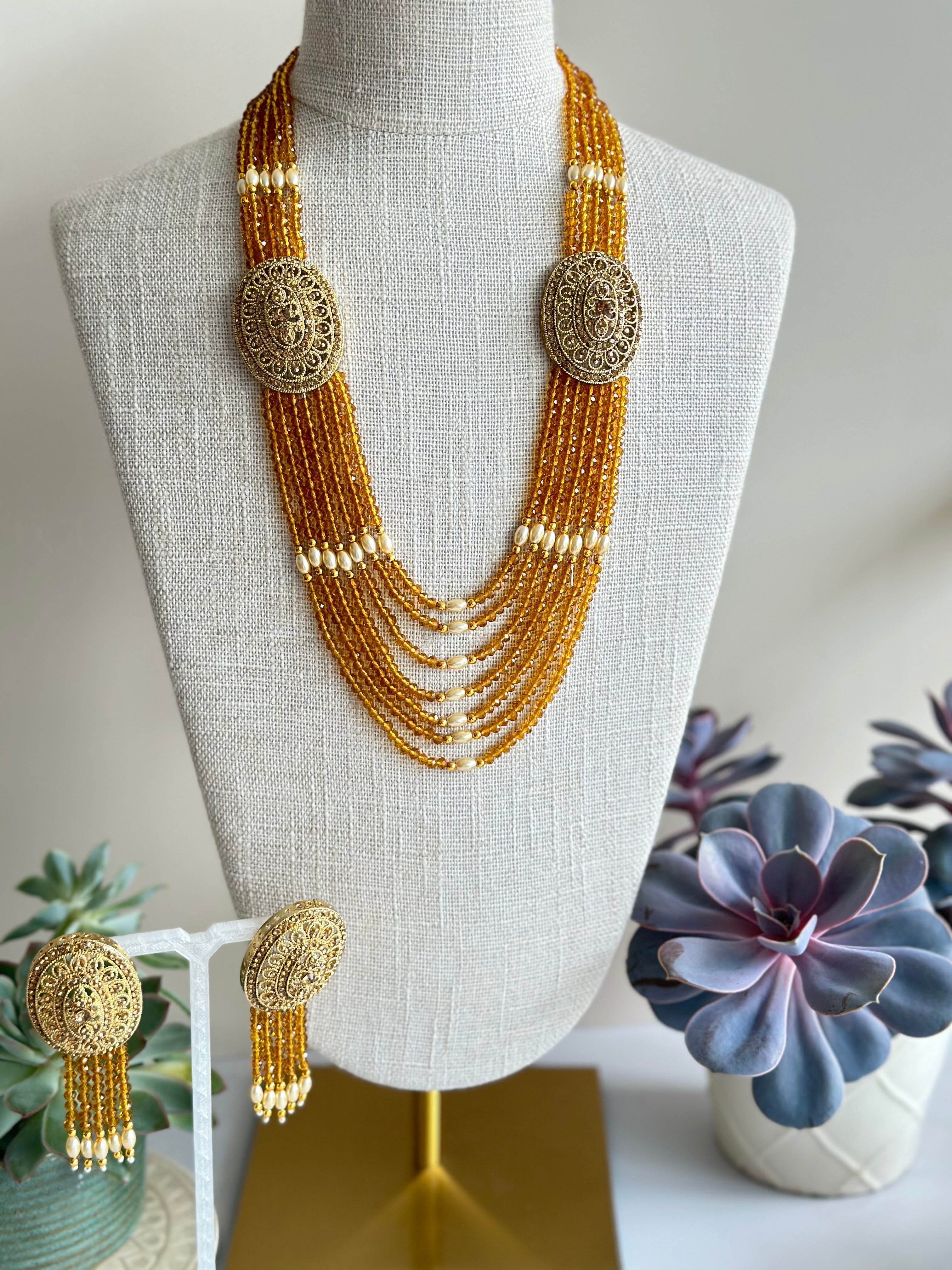 Lazmi Long Necklace Set