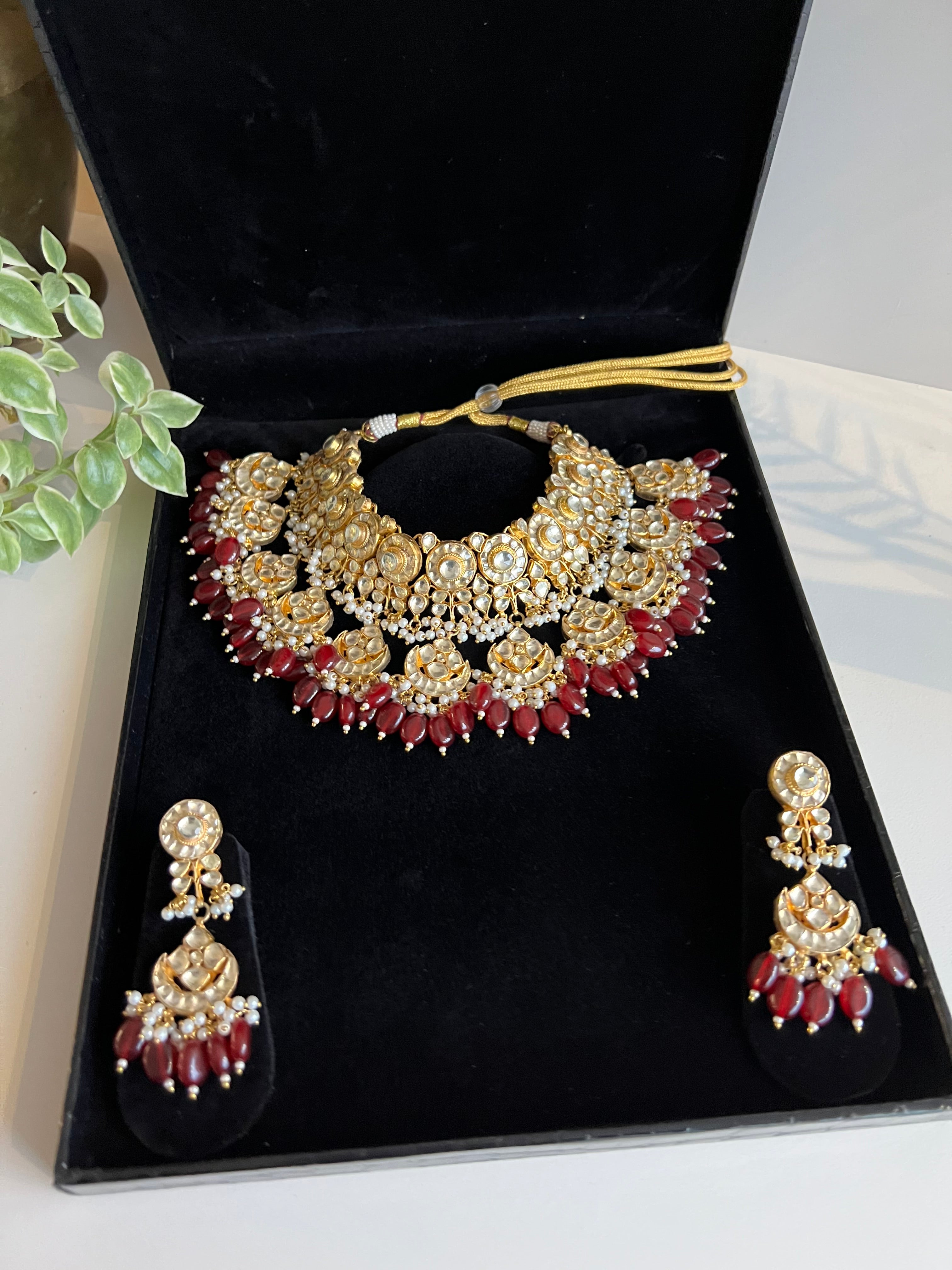 Zohora paachi kundan necklace set