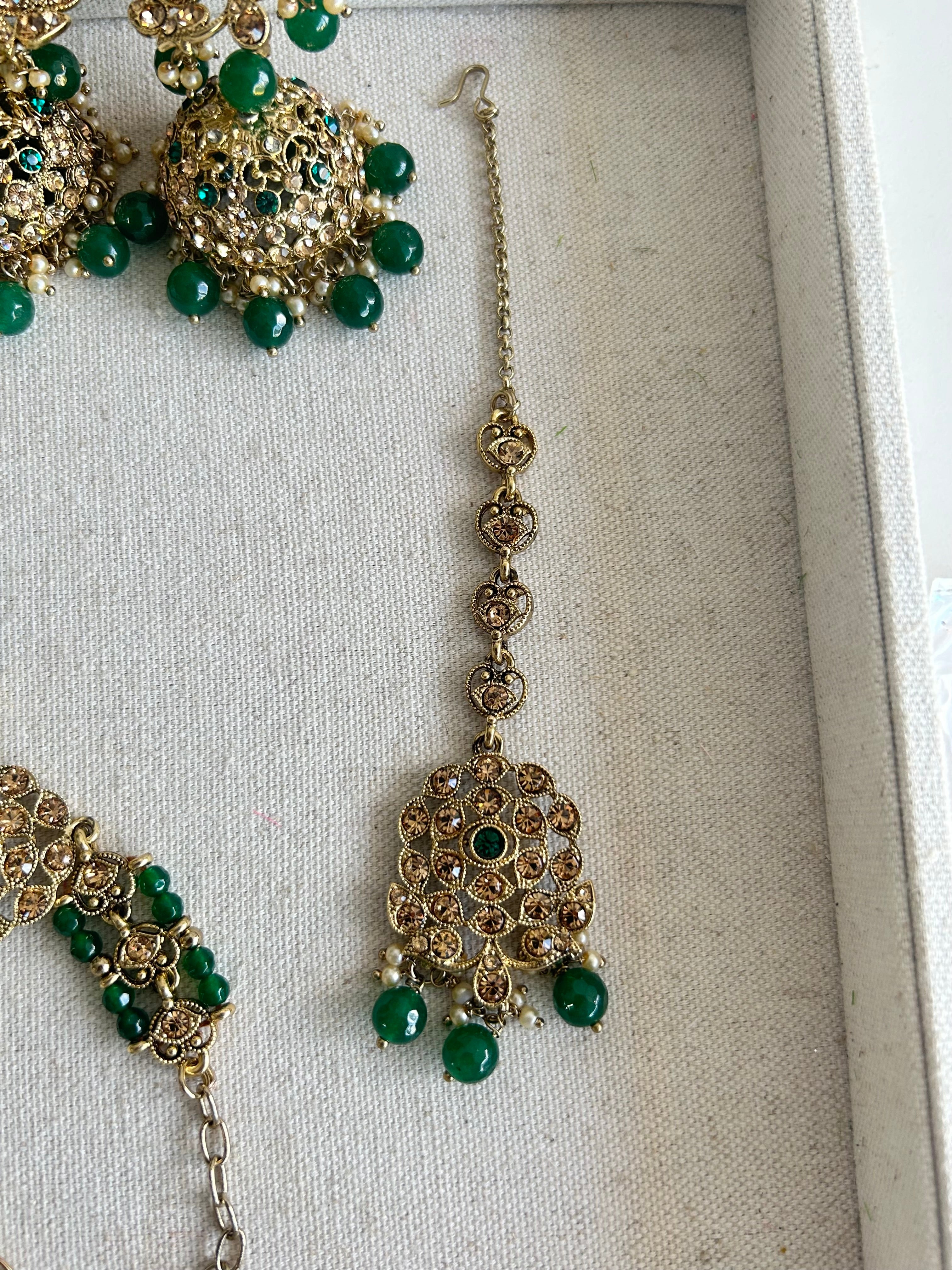 Alia Full Bridal Necklace Set