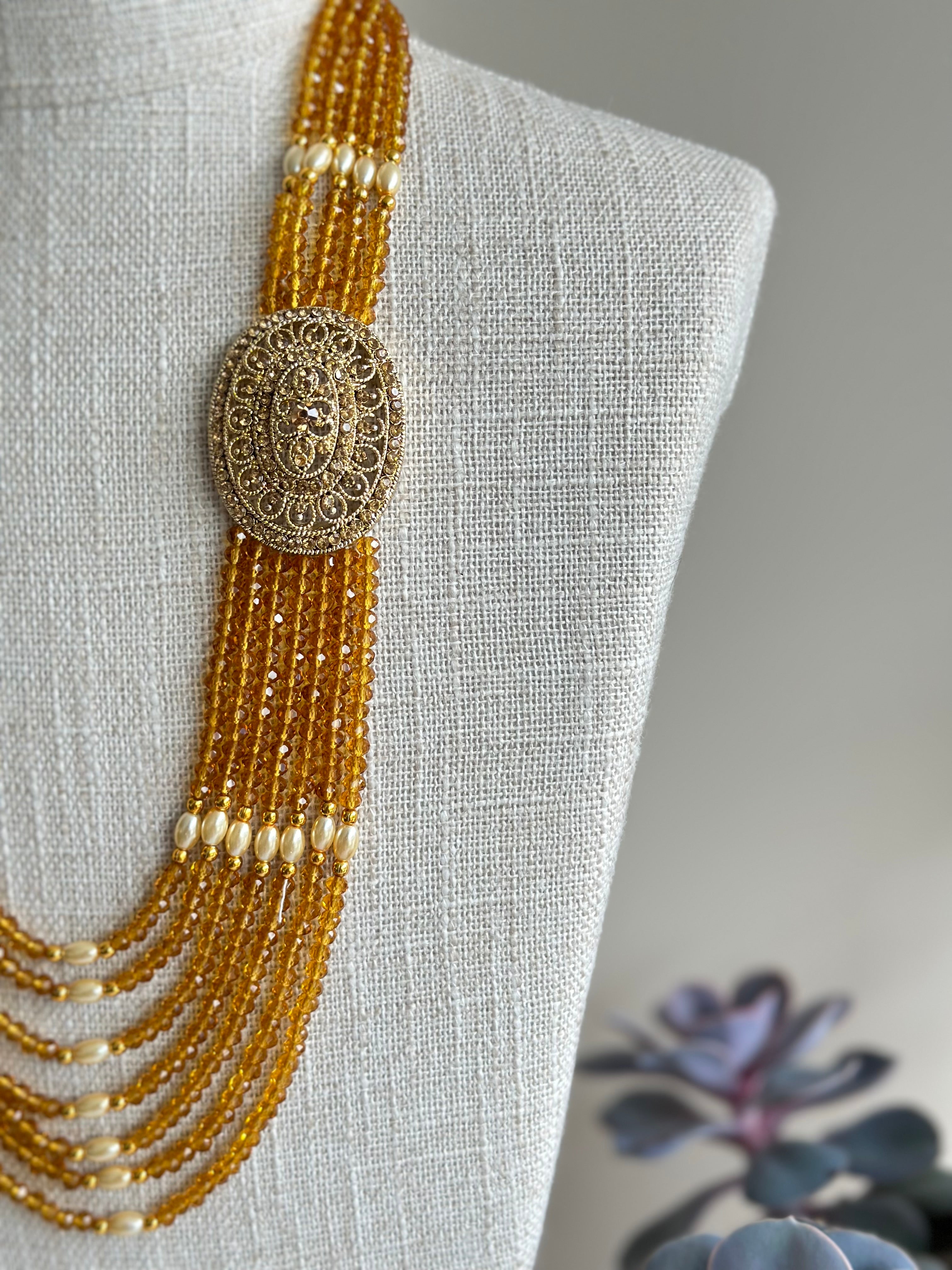 Lazmi Long Necklace Set