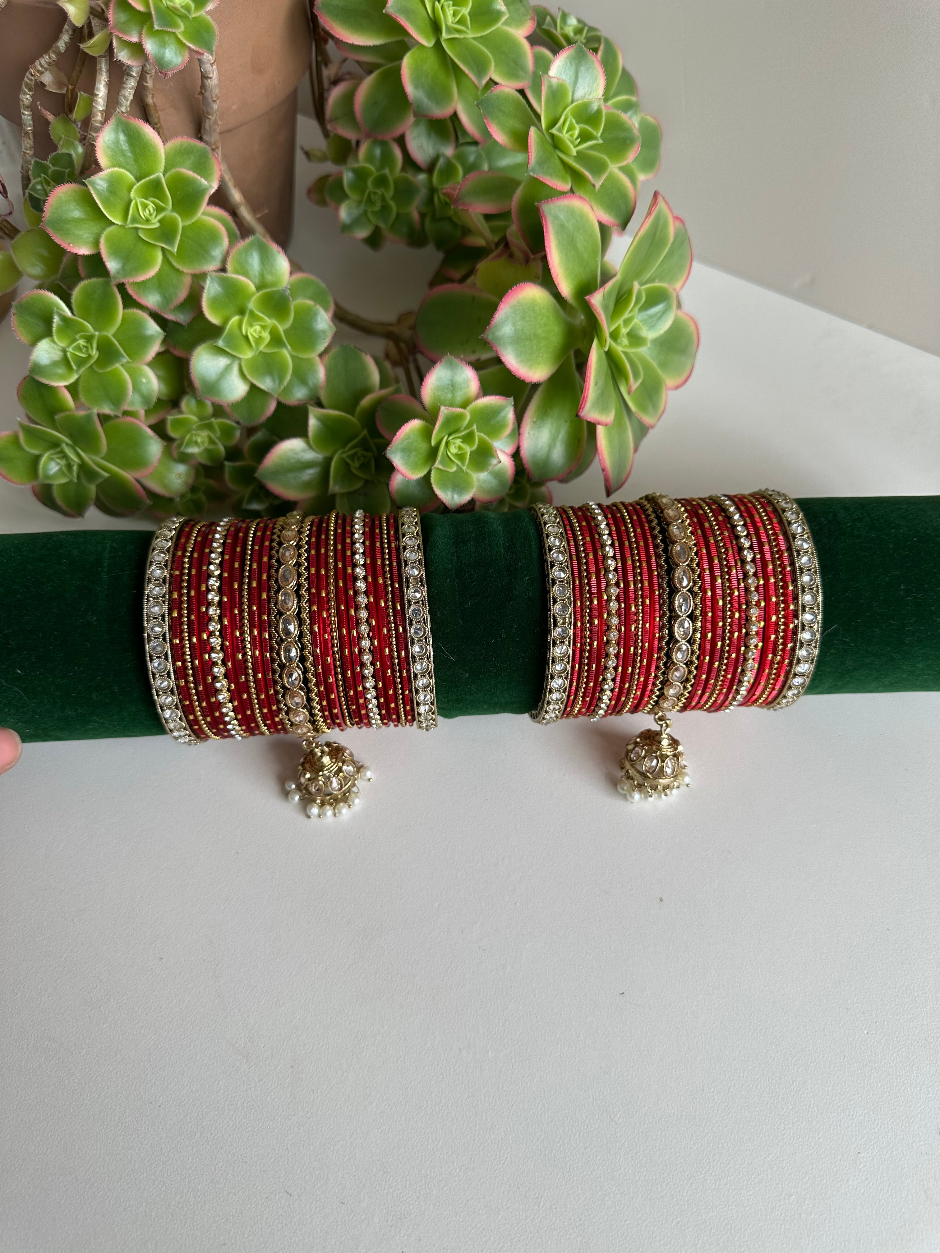Festive Essentials- Jhumur Bangle Set 4