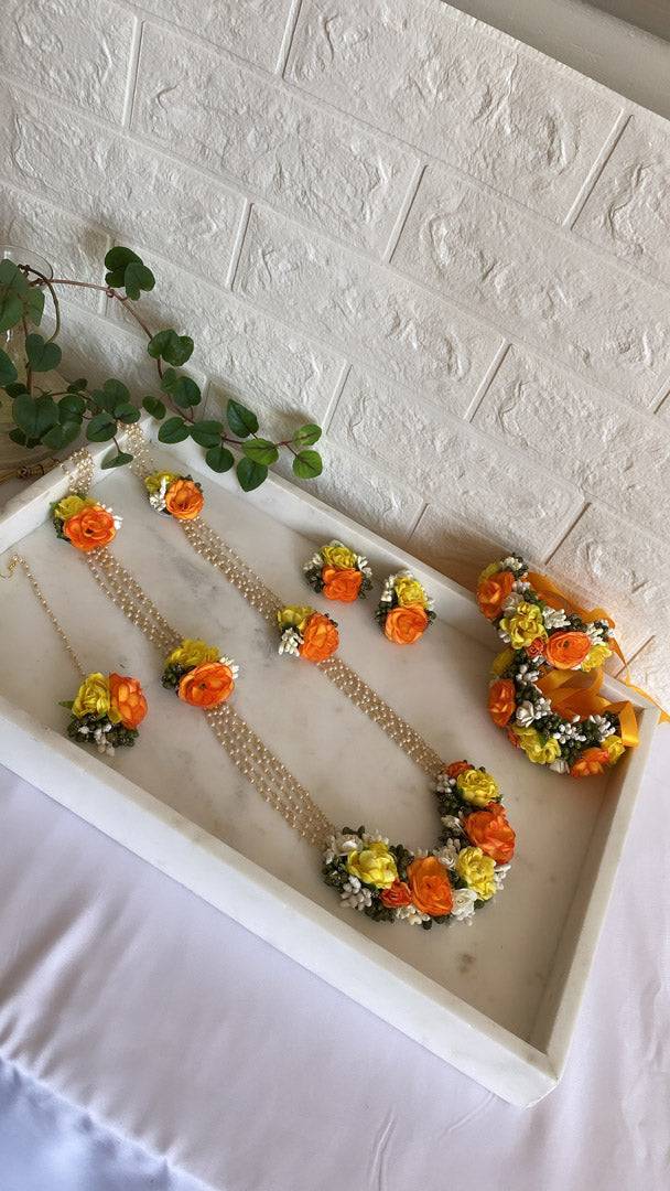 Anjali long floral set