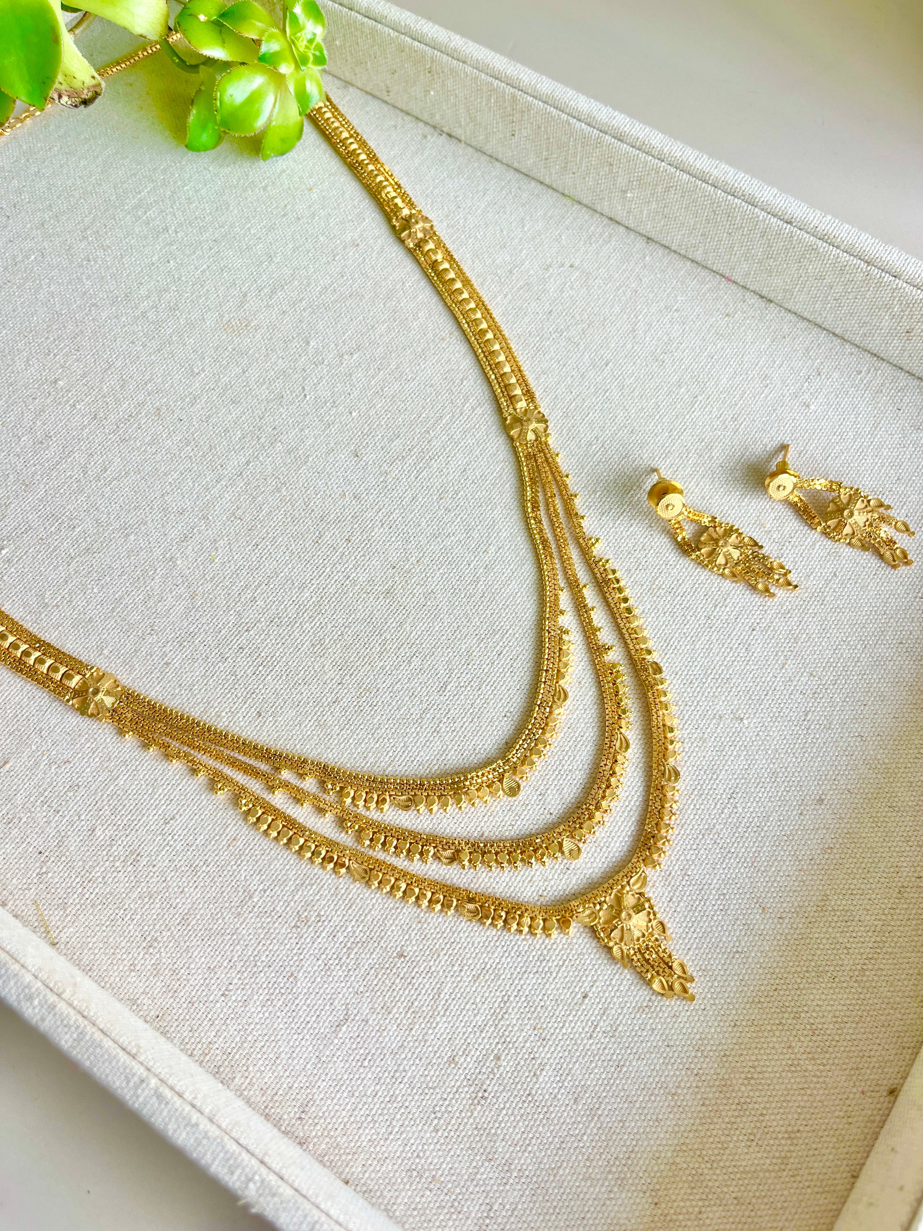 Chandra long necklace set