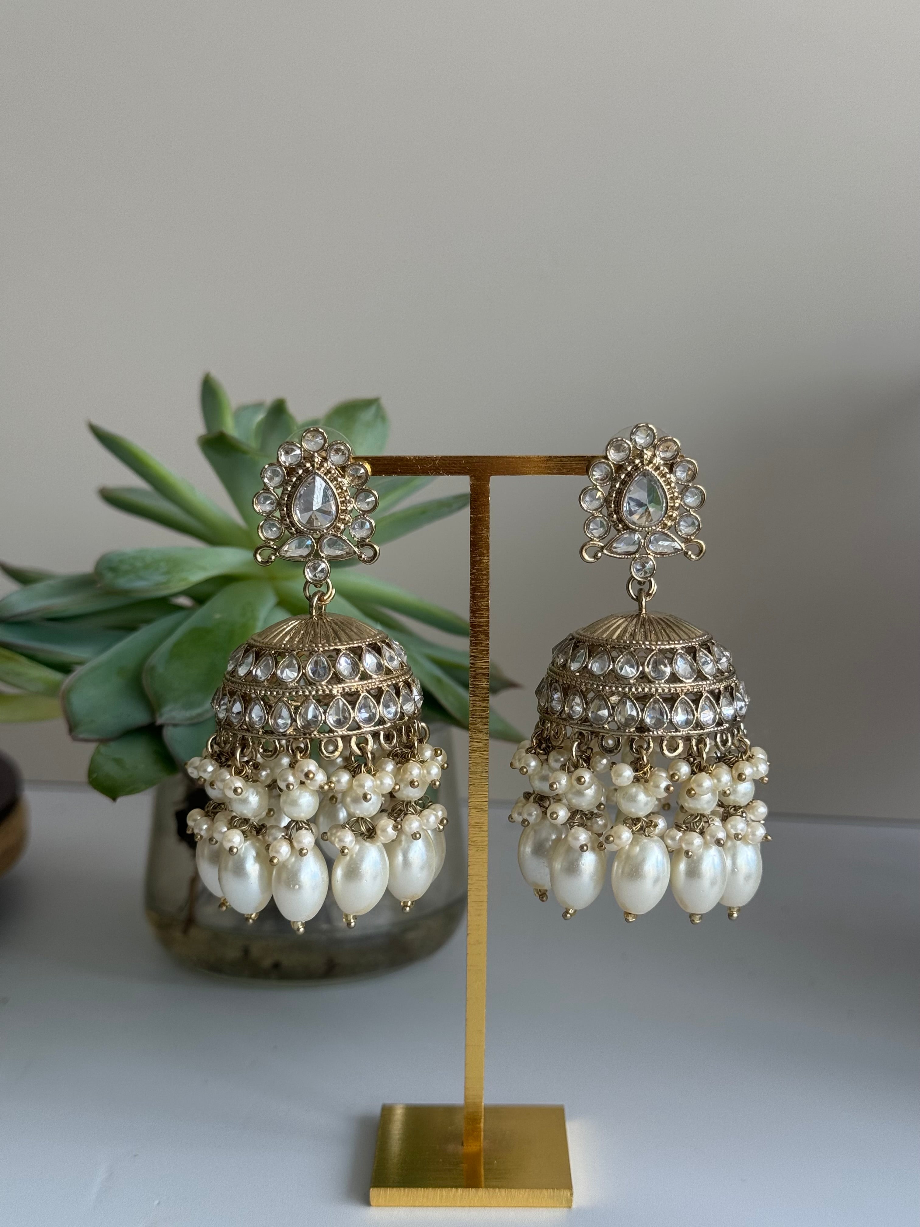 indian earrings tikka 