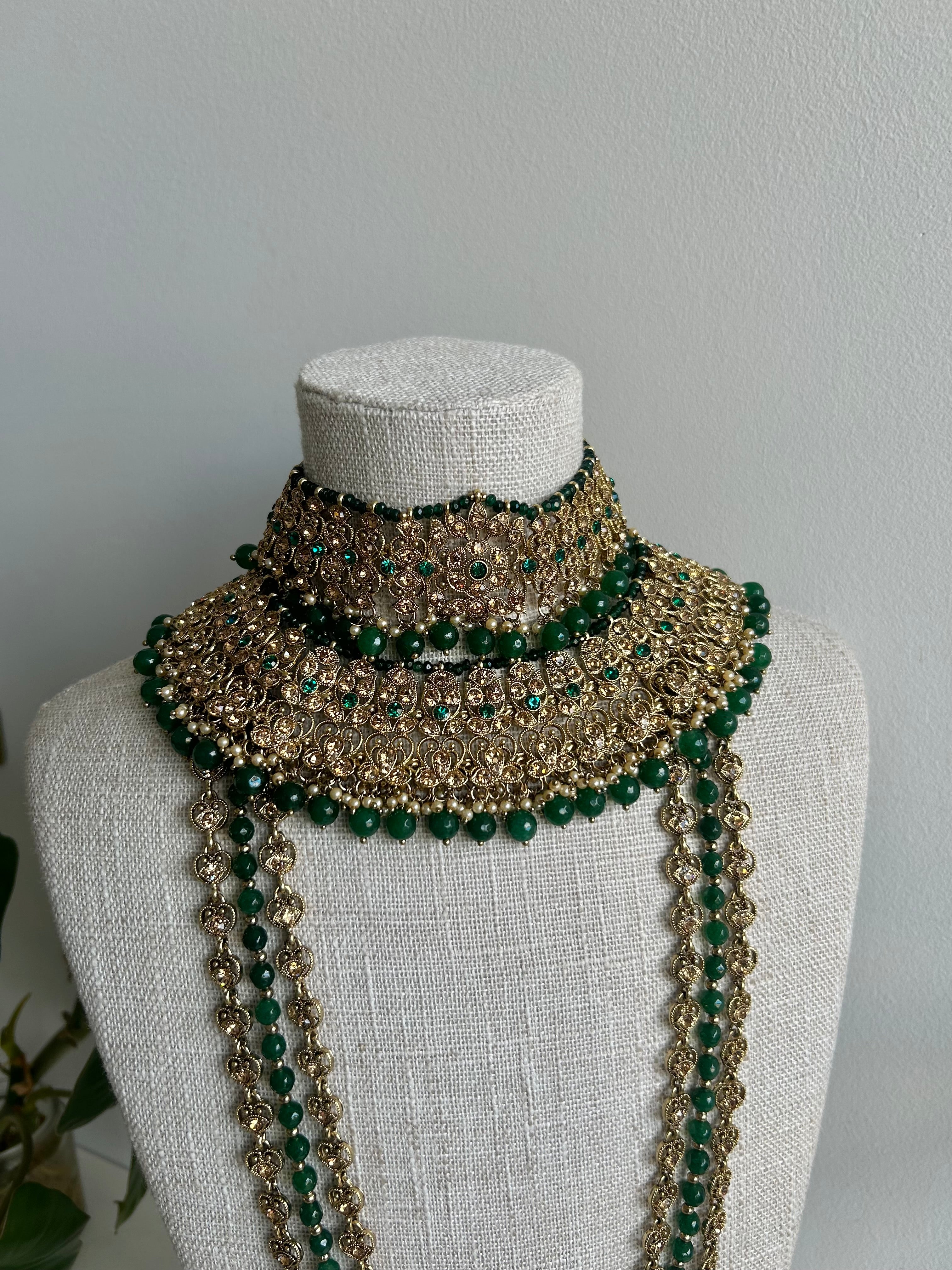 Alia Full Bridal Necklace Set