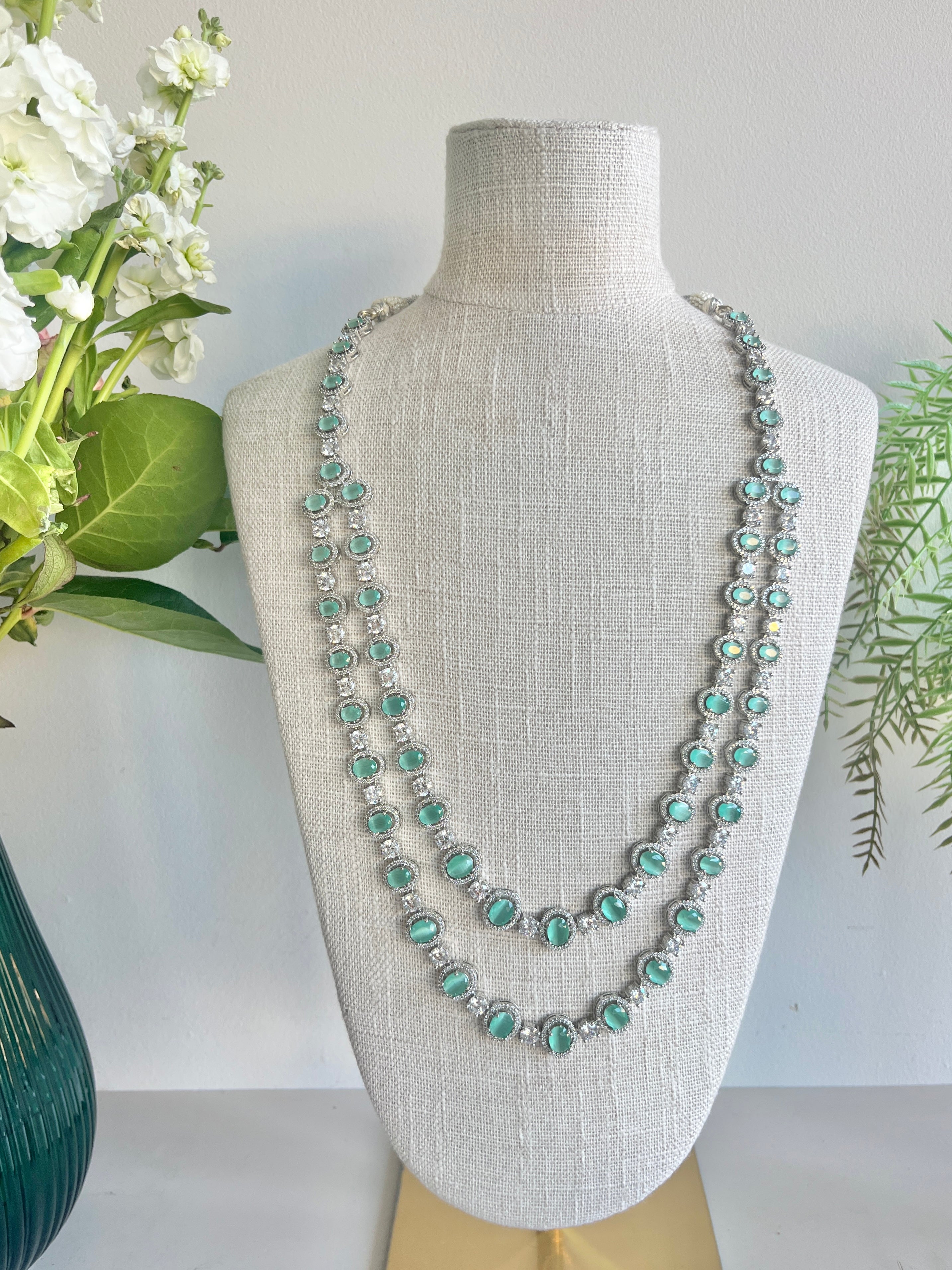 Aniba long necklace set