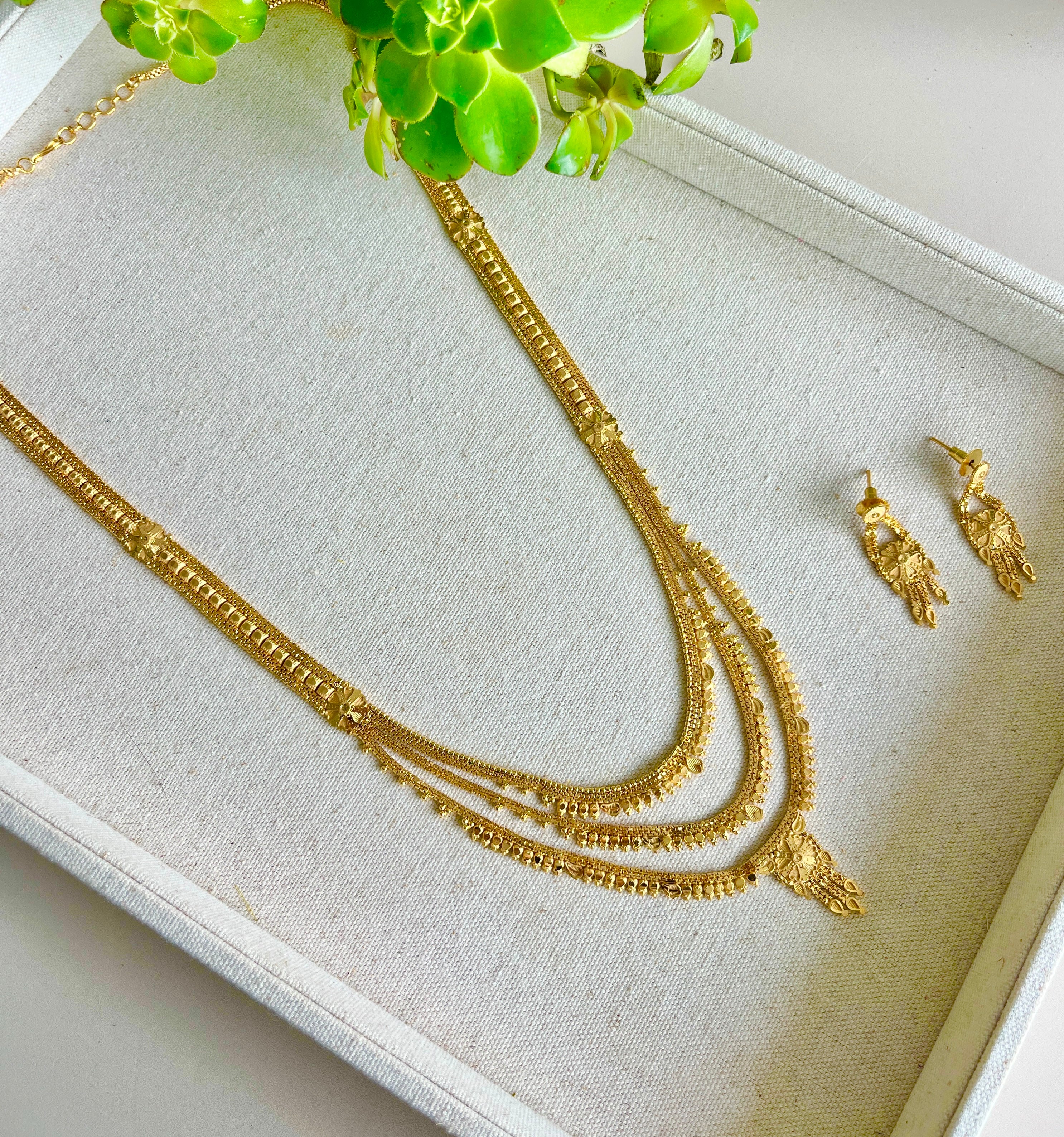 Chandra long necklace set
