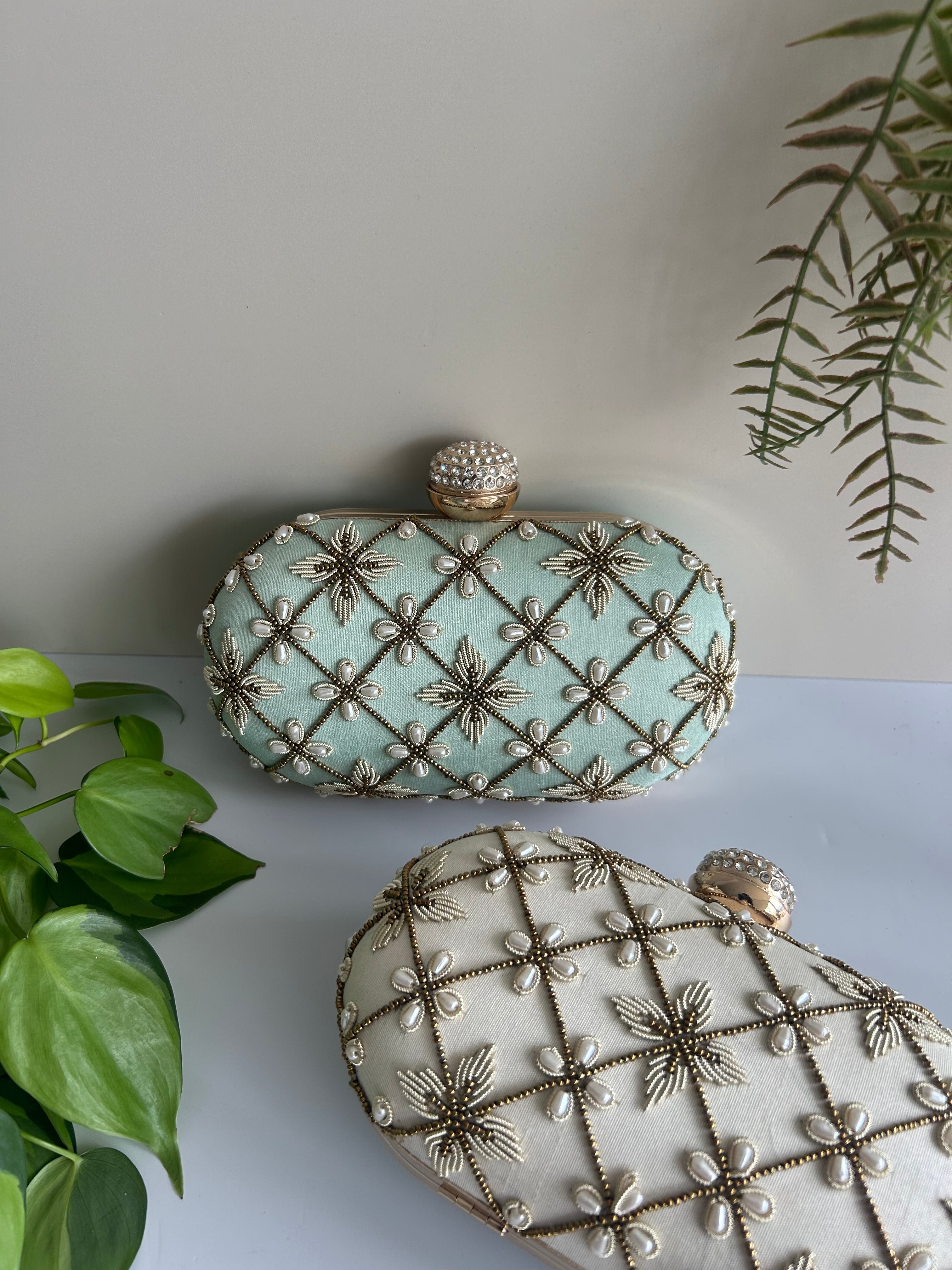 Embroidered Clutch
