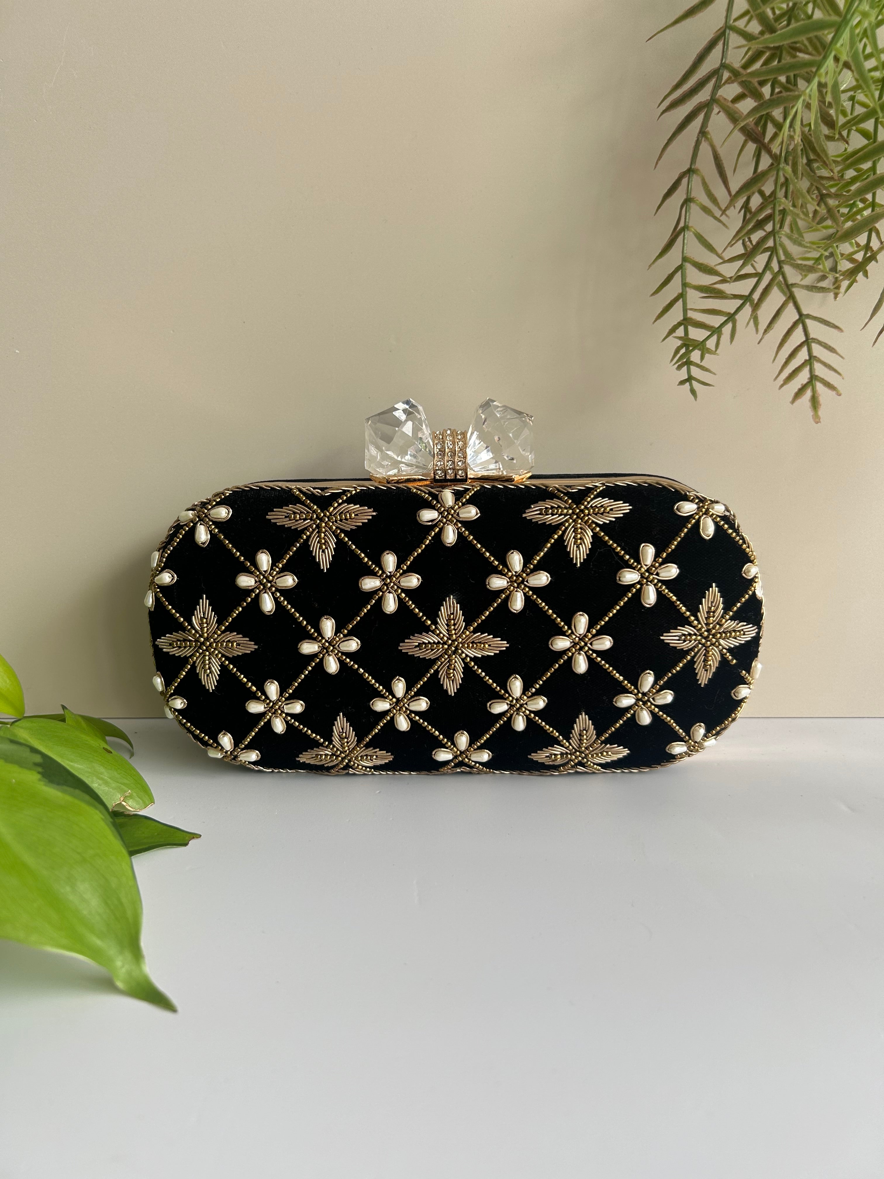 Embroidered Clutch
