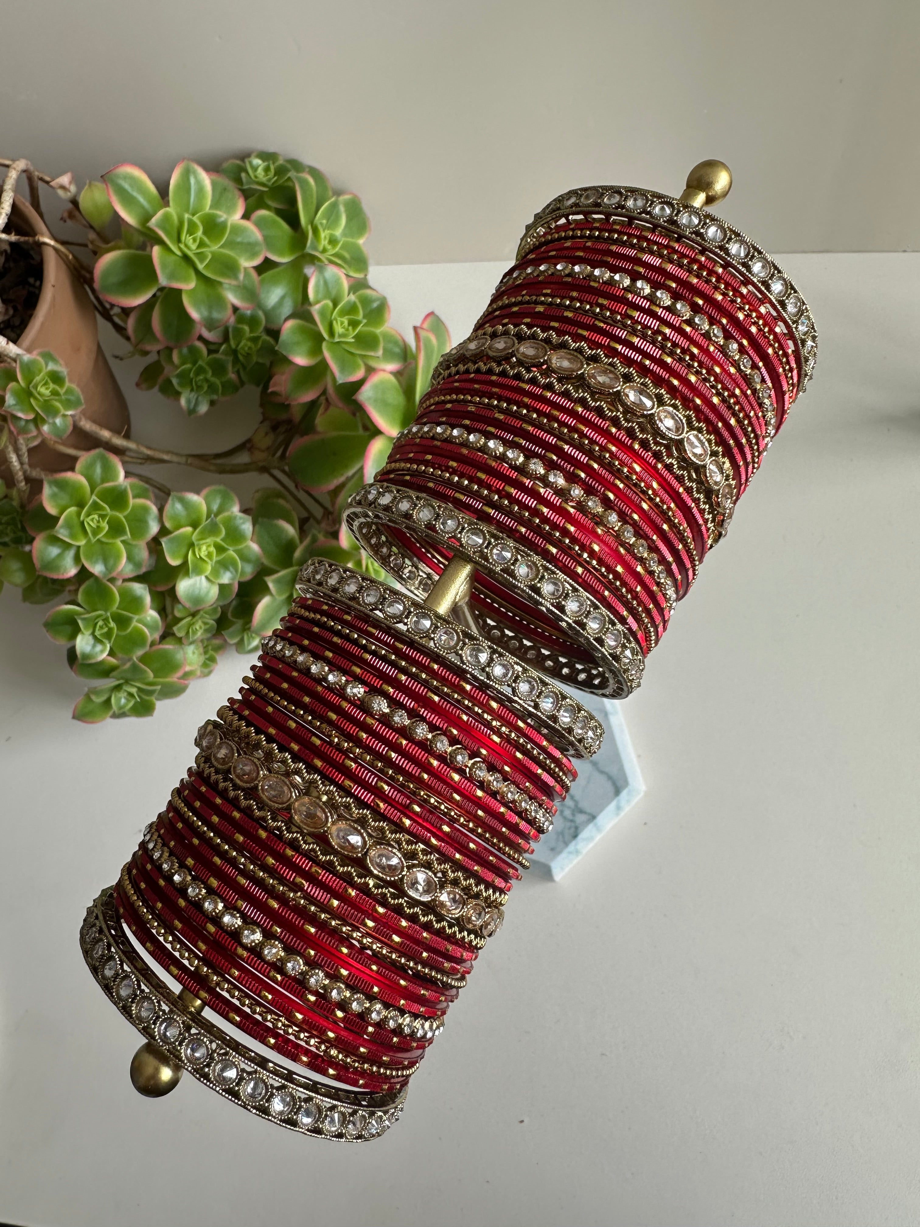Festive Essentials- Jhumur Bangle Set 1