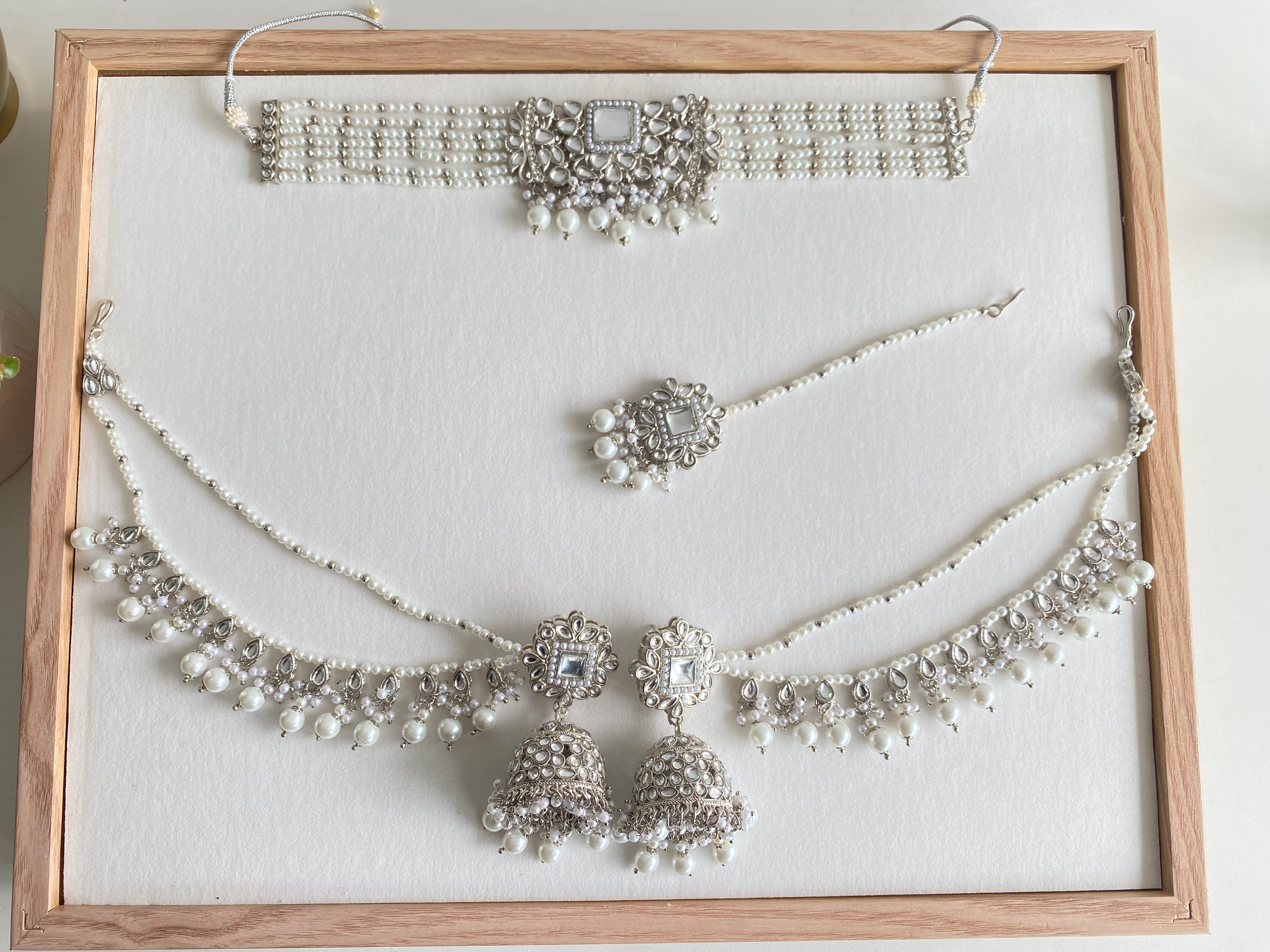 Fizza Choker Set - Silver