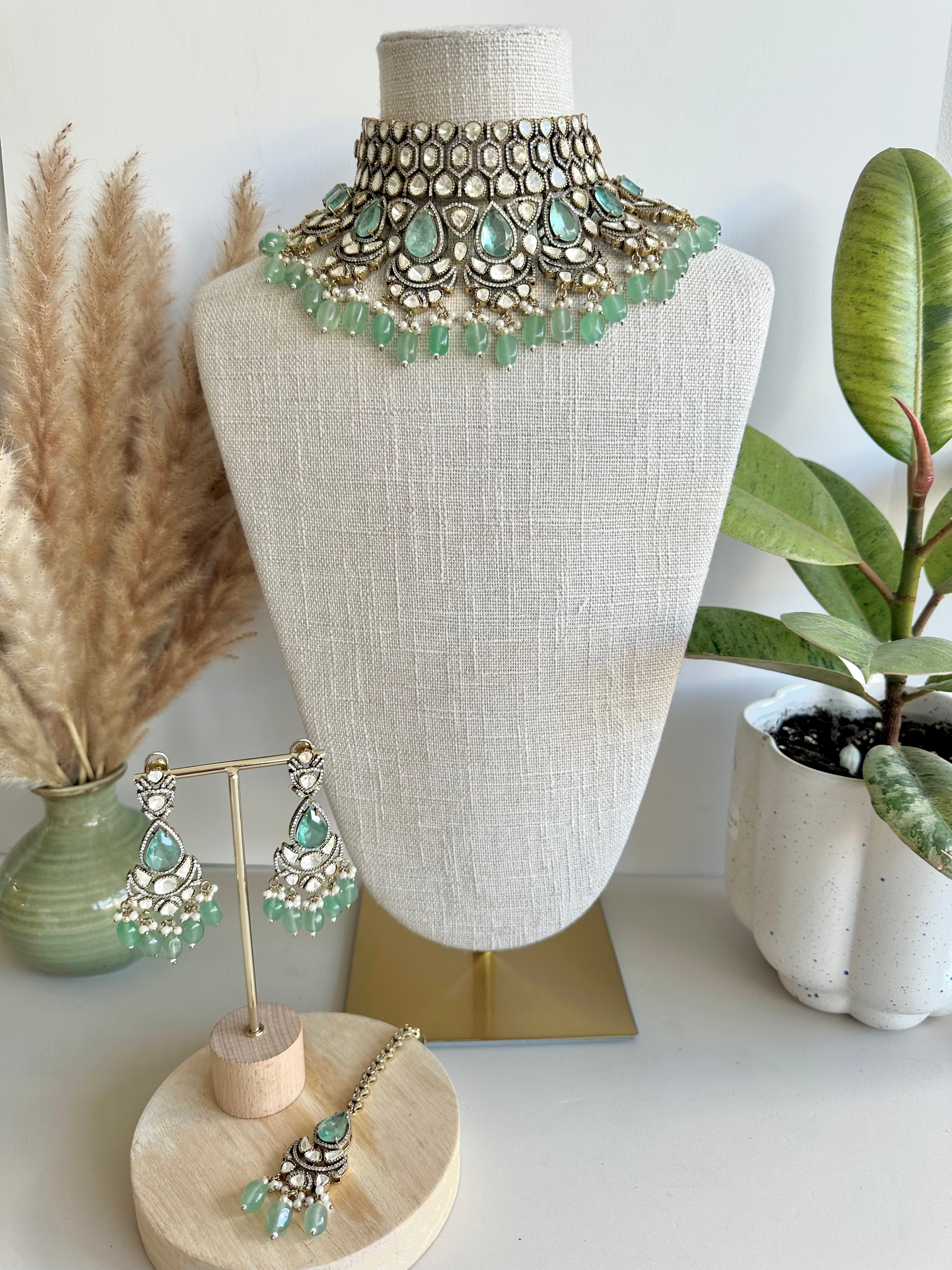Sarah Moissanite Set/ Festive Essentials 