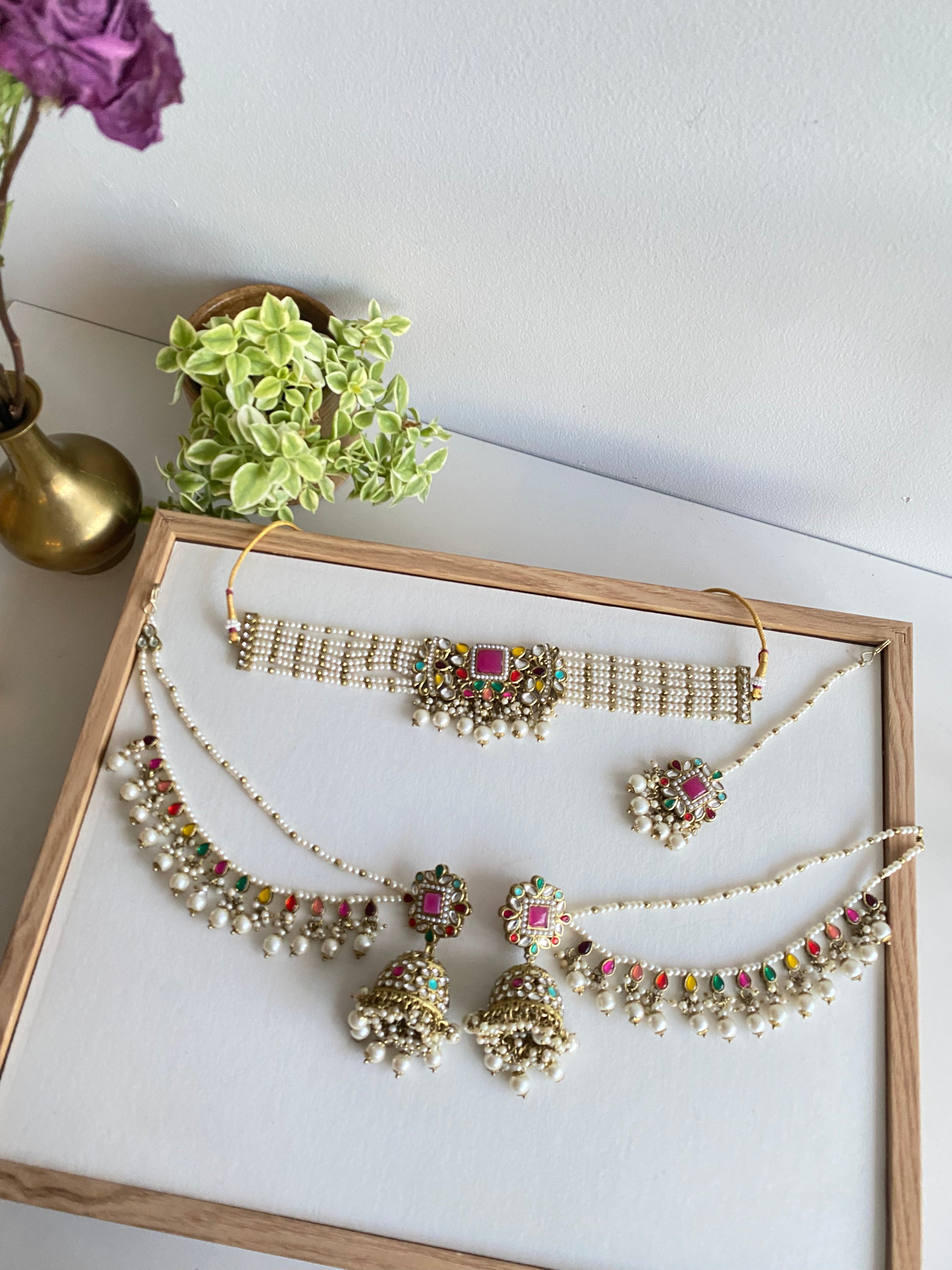 Fizza Choker Set - Multi Color