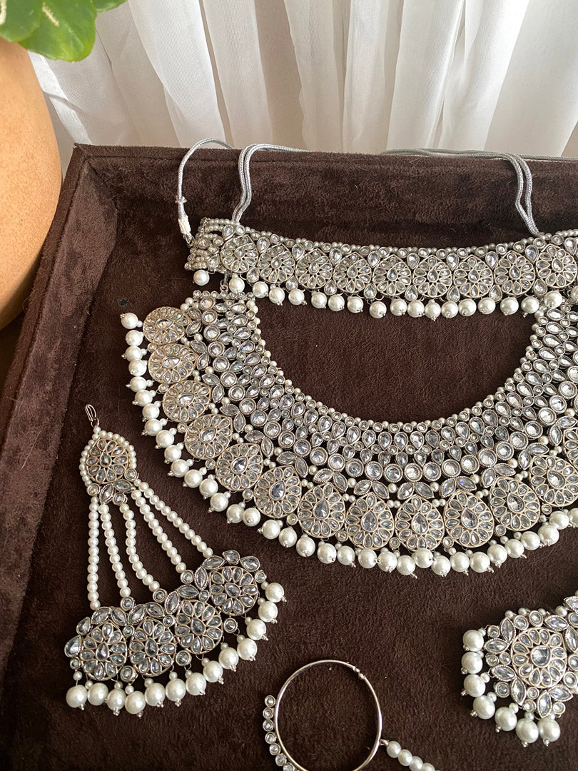 Shapla Bridal Set - Silver