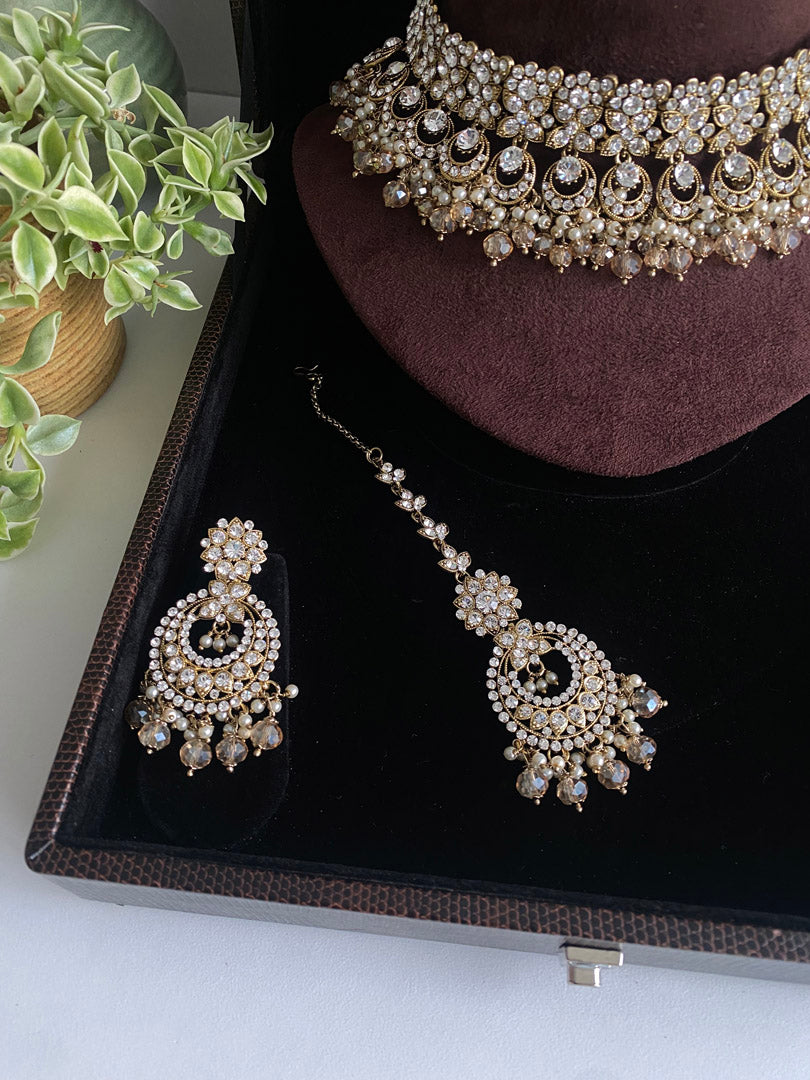 Emily Necklace Set - Champagne