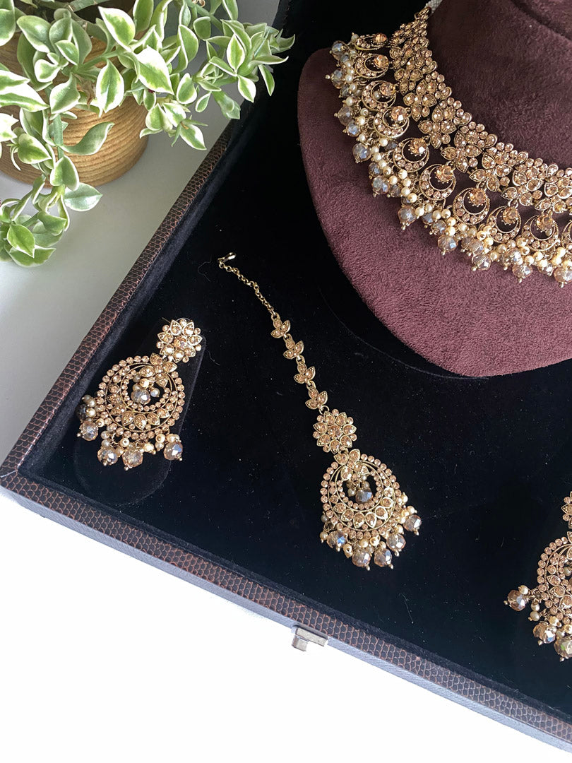 Emily Necklace Set - Champagne