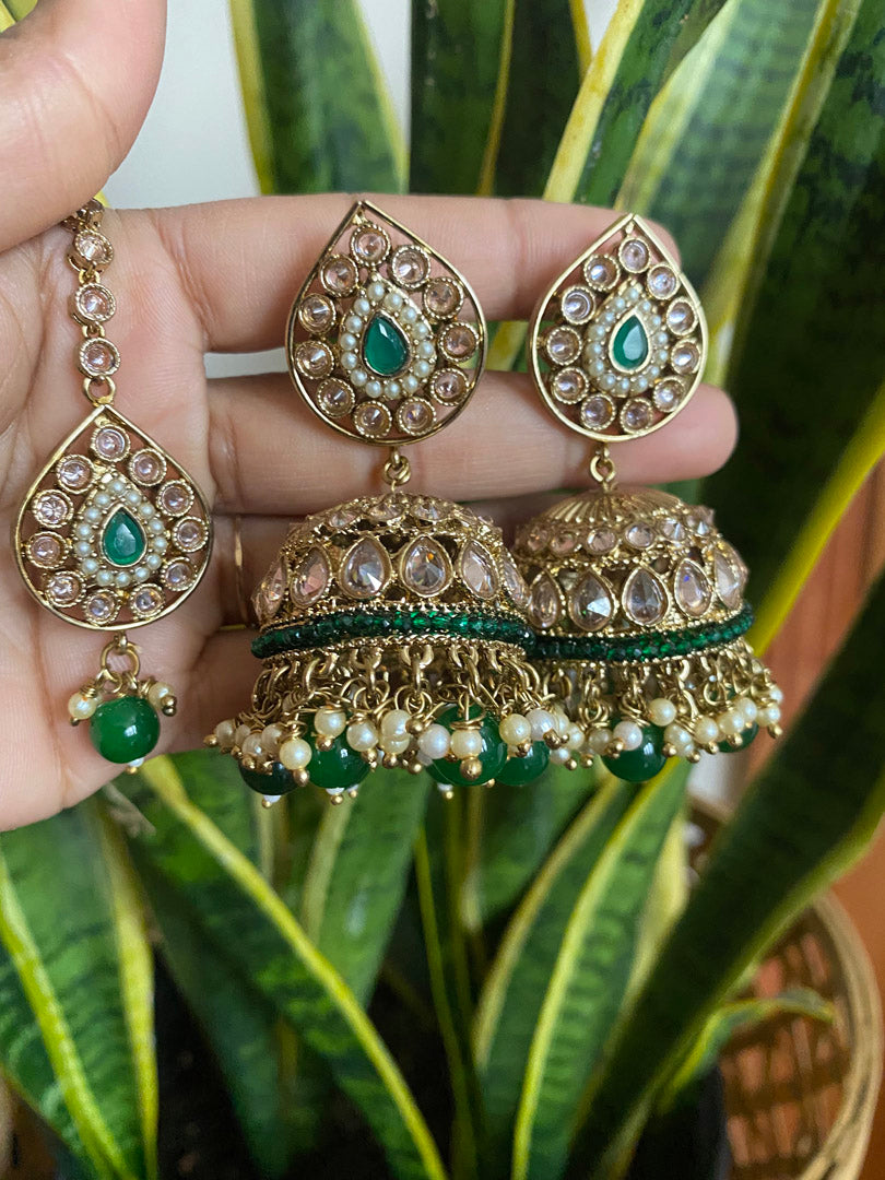 Prapti Tikka Set - Green