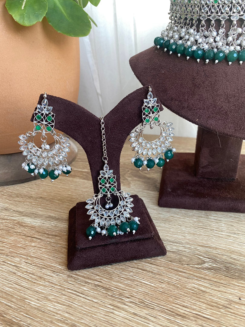 Sunita Choker Set - Silver