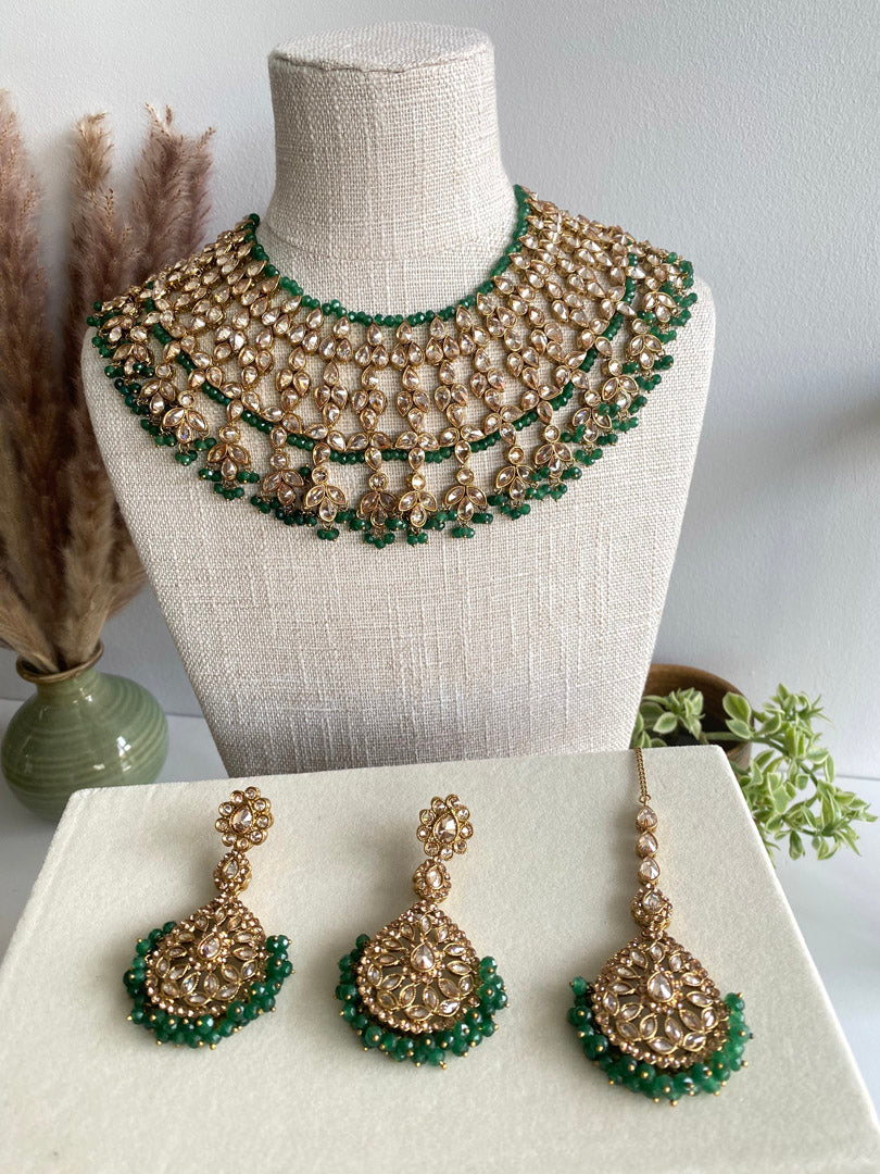 Hira Necklace - Green