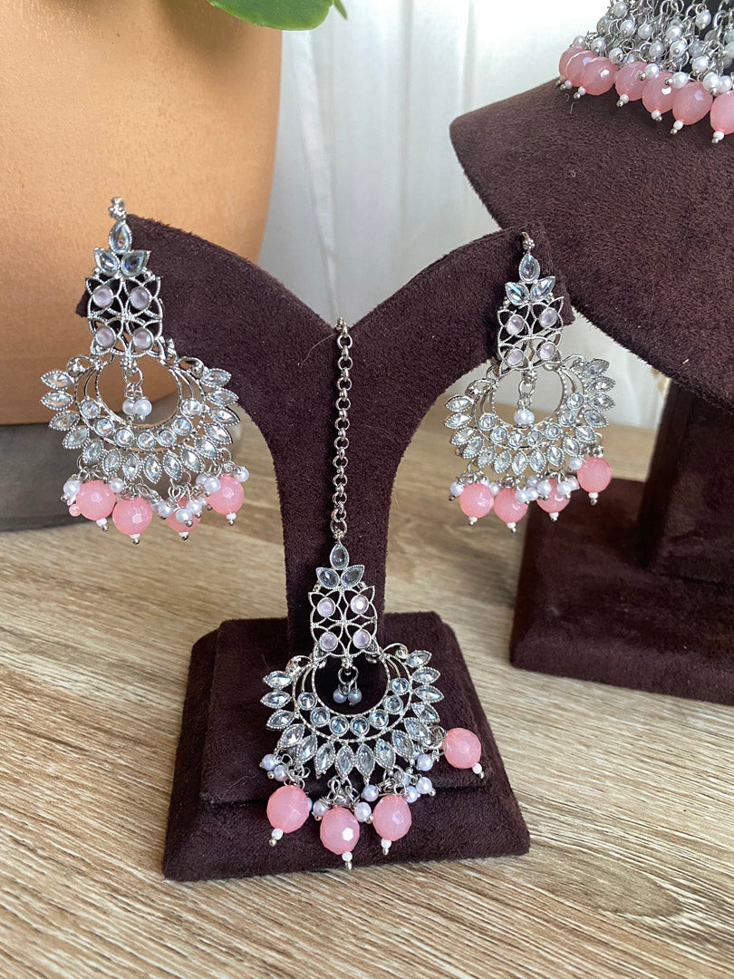 Sunita Choker Set - Silver