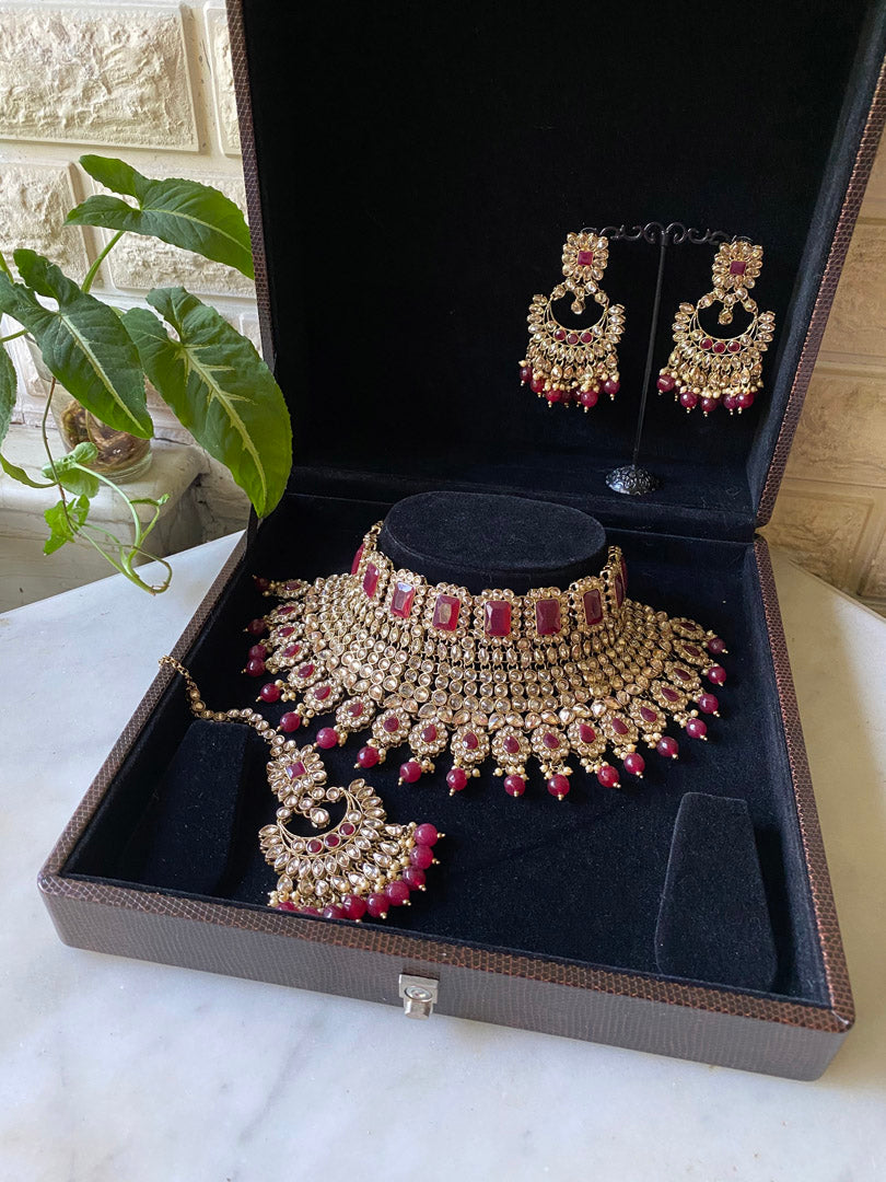 Puja Choker - Gold Champagne