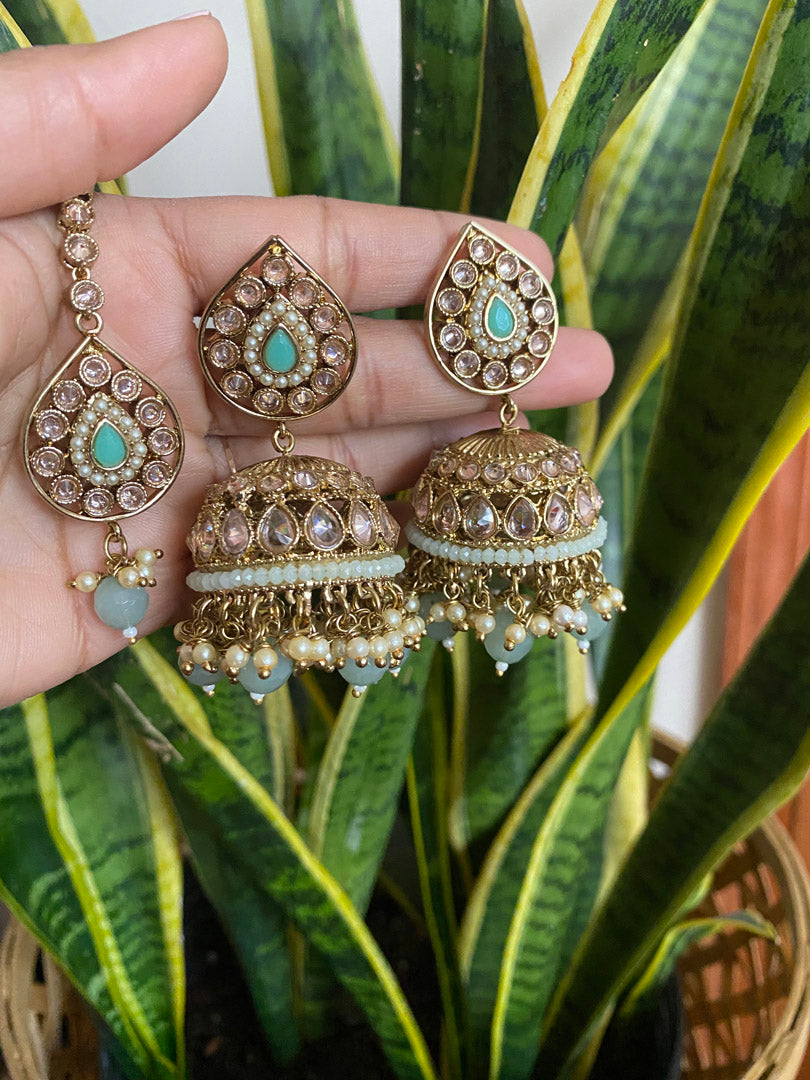 Prapti Tikka Set - Mint