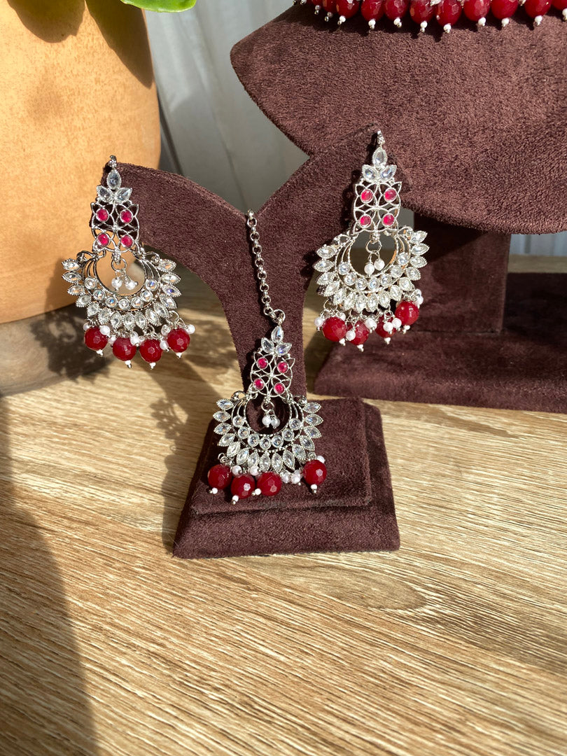 Sunita Choker Set - Silver