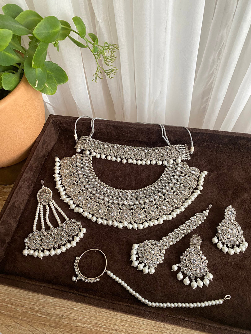 Shapla Bridal Set - Silver