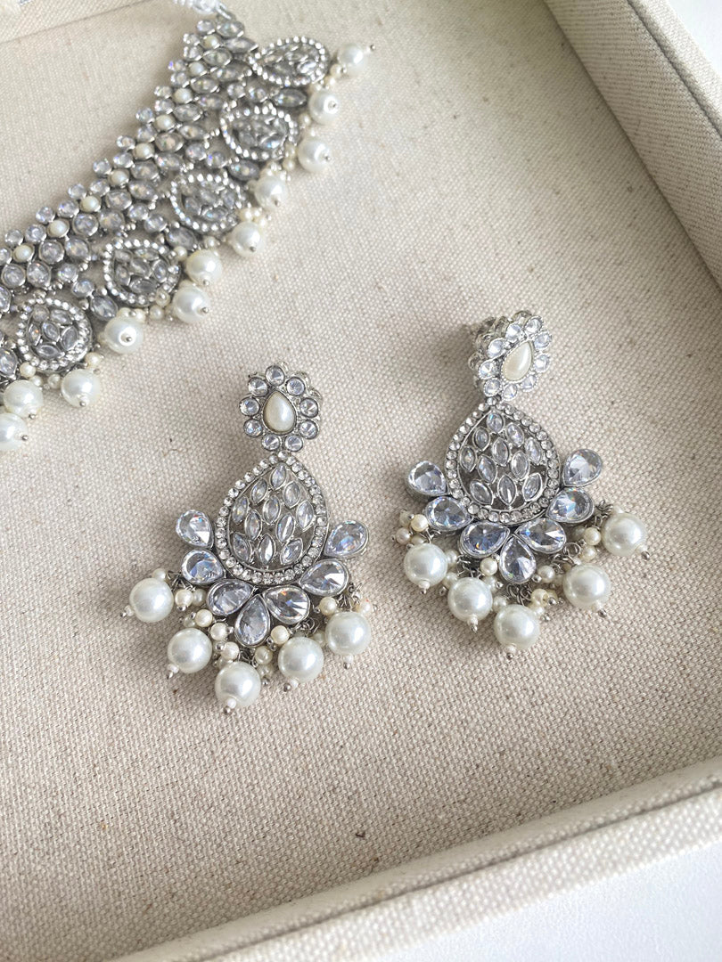 Sophia Necklace set - Silver