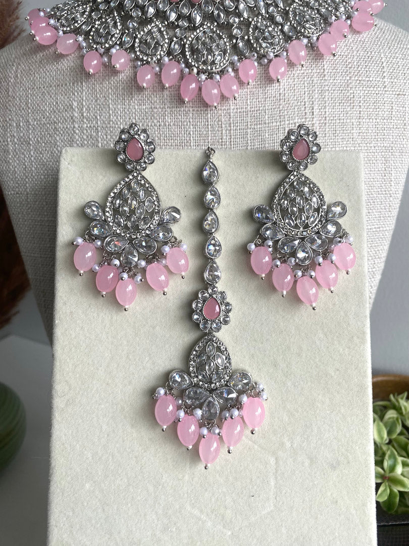 Sophia Necklace set - Silver