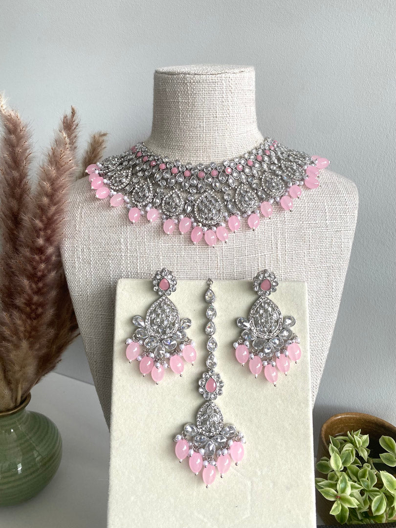 Sophia Necklace set - Silver